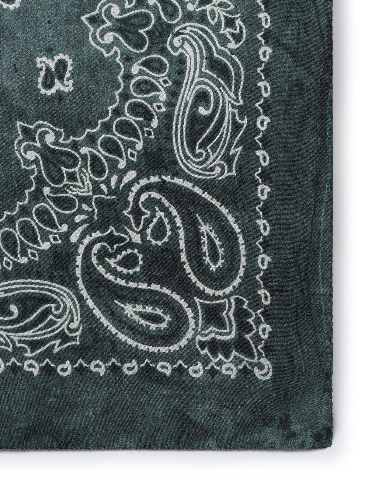 Golden Goose Paisley Printed Scarf In Green