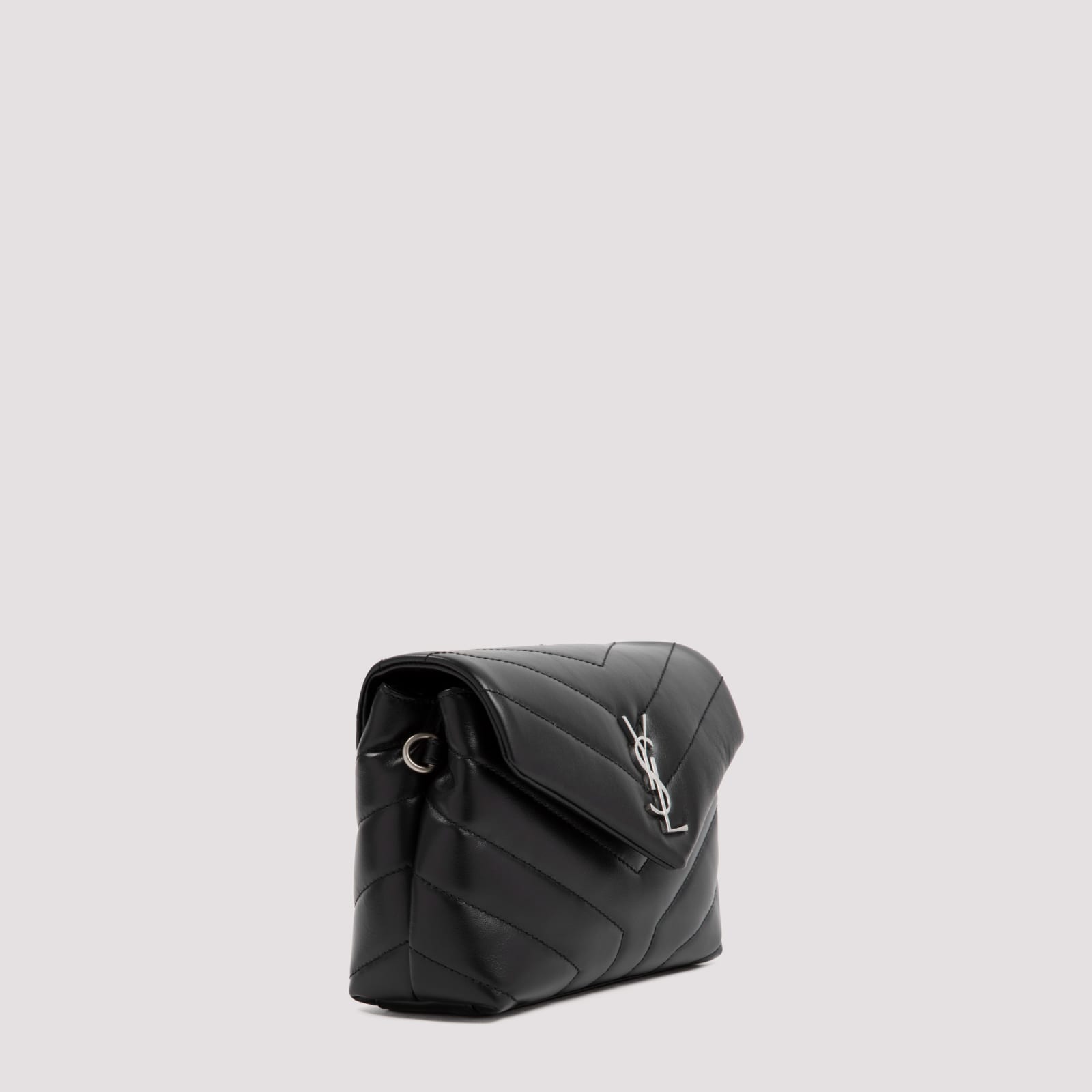 Shop Saint Laurent Loulou Mini Bag In Nero