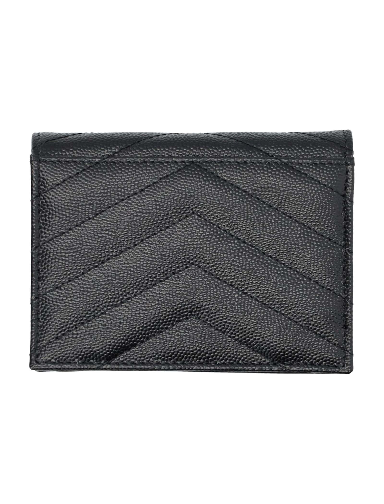 Saint Laurent Ysl Pcc Wallet In Black