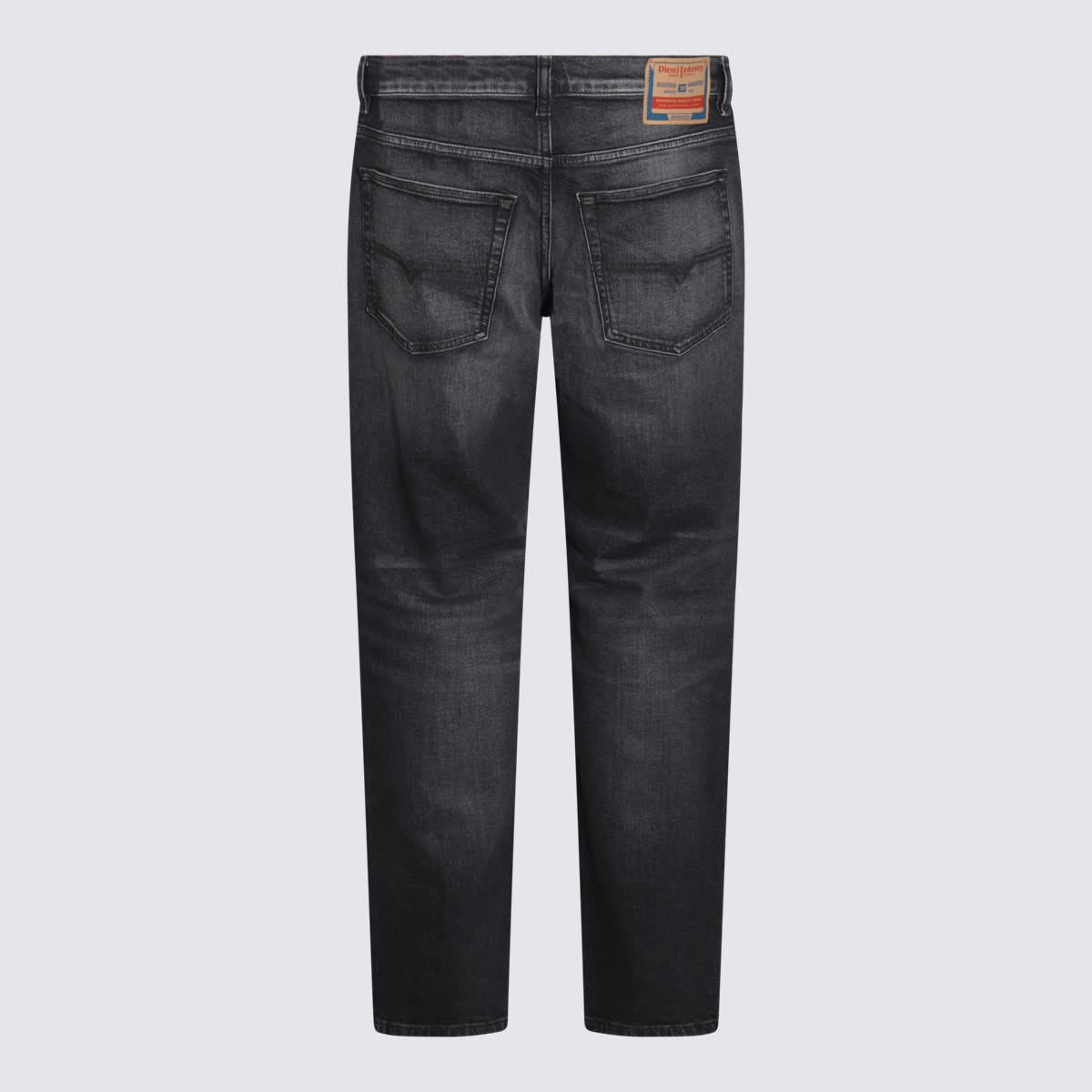 Diesel Grey Cotton Denim Jeans In Black