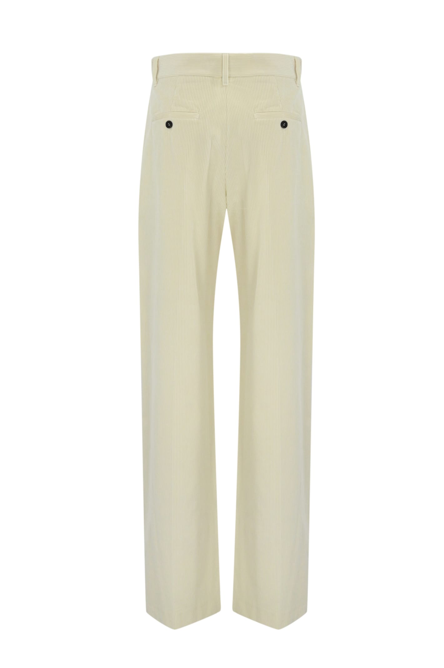 Shop Weekend Max Mara Tania Ribbed Velvet Trousers In Latte