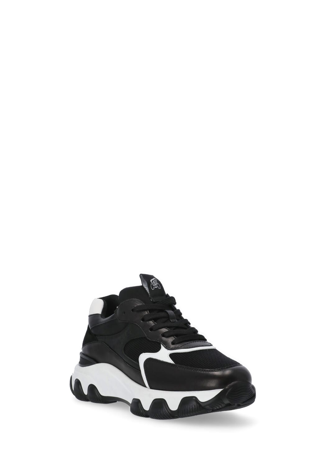 Hogan Black Fabric Hyperactive Sneakers In Black
