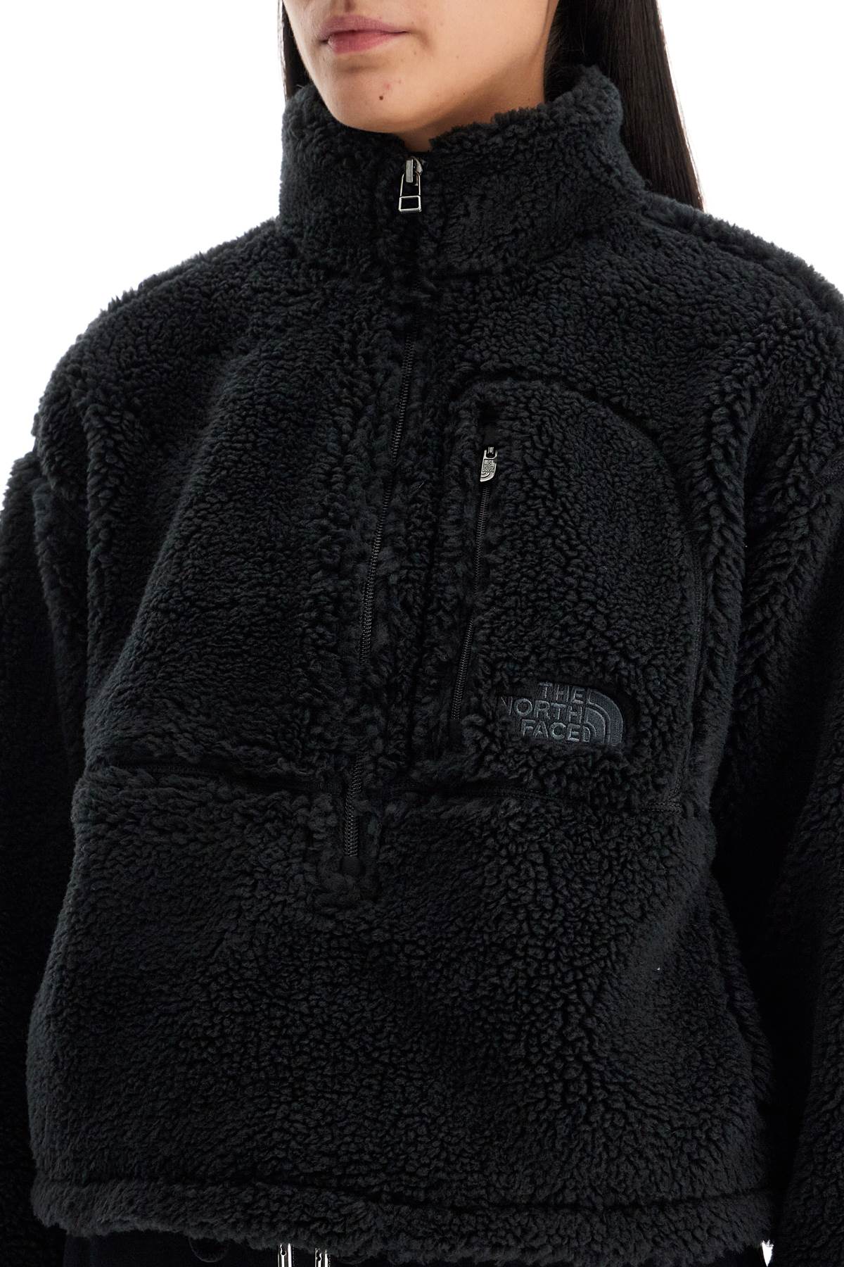 Shop The North Face Extreme Pile Boxy Sweat In Tnf Black (black)