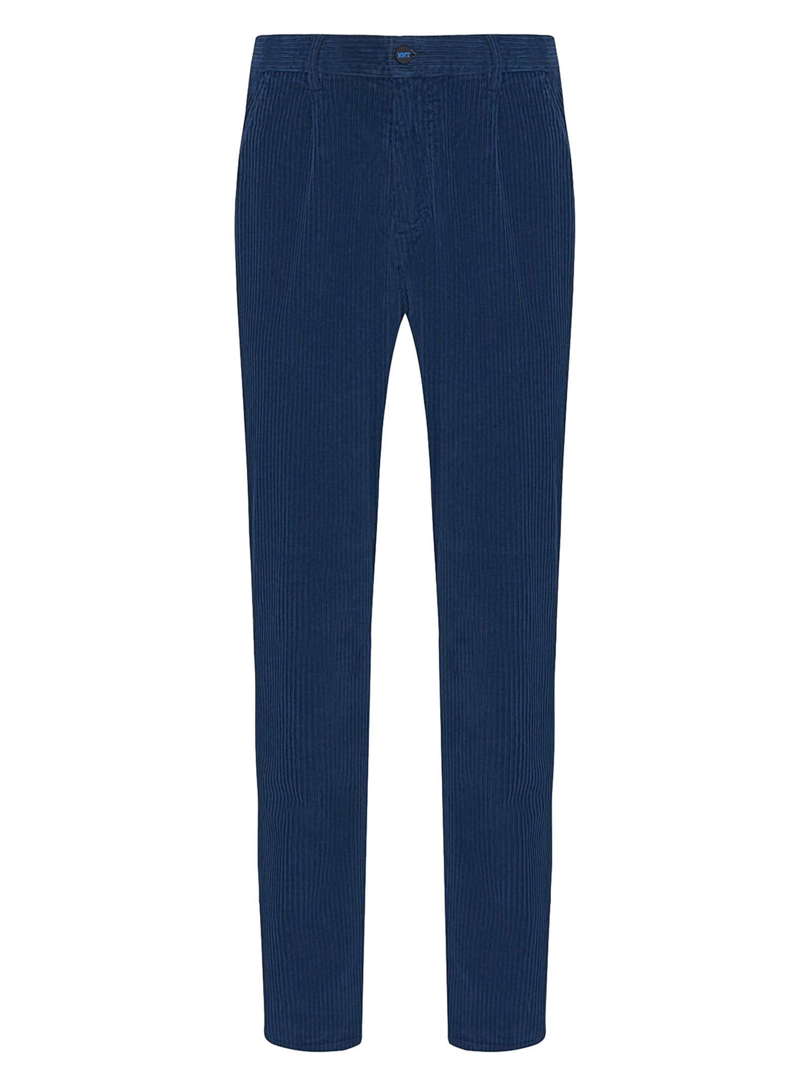 Kiton Trousers Cotton In Blue