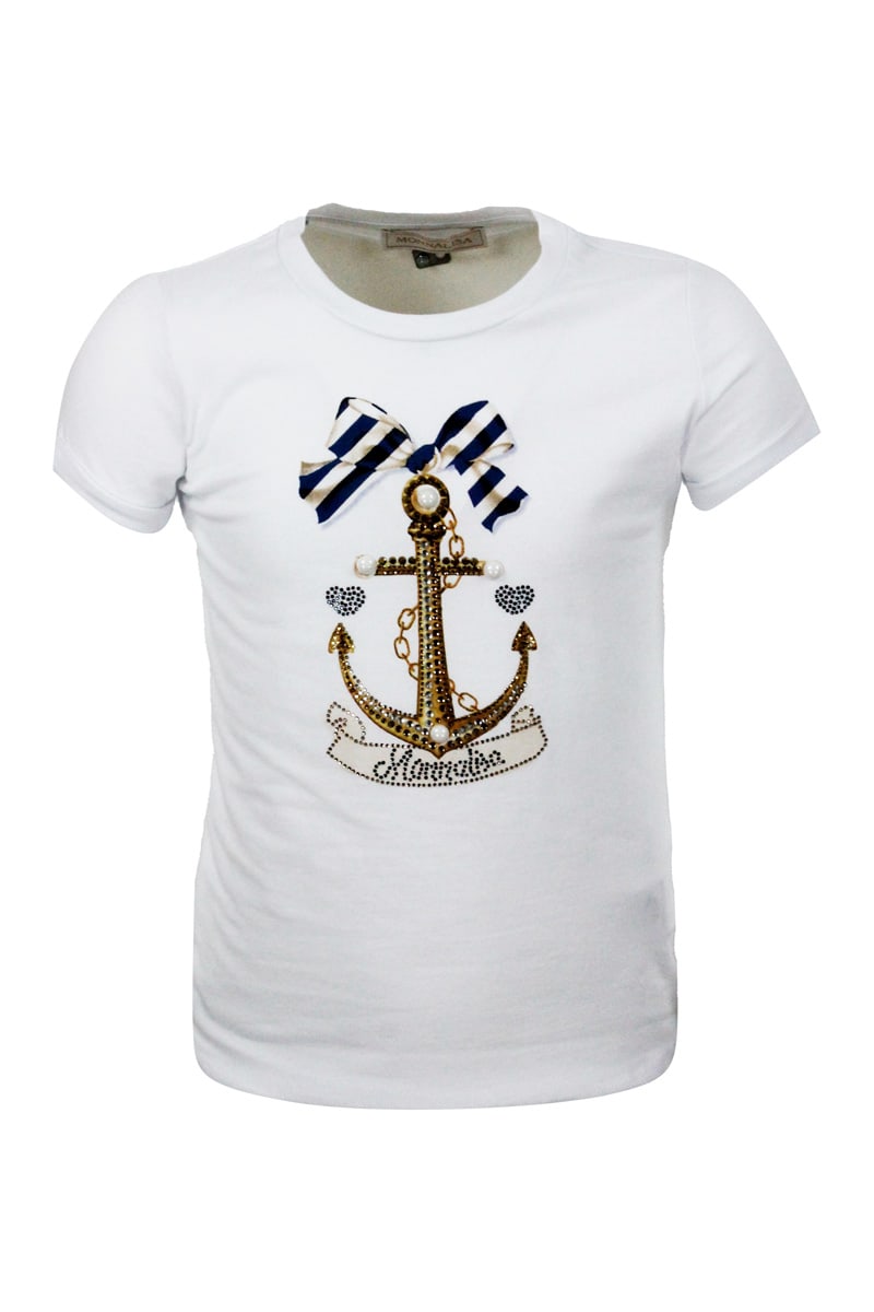 Monnalisa T-shirt In White