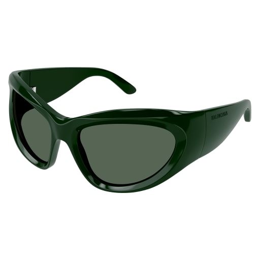 Shop Balenciaga Bb0228s Sunglasses In Green Green Green