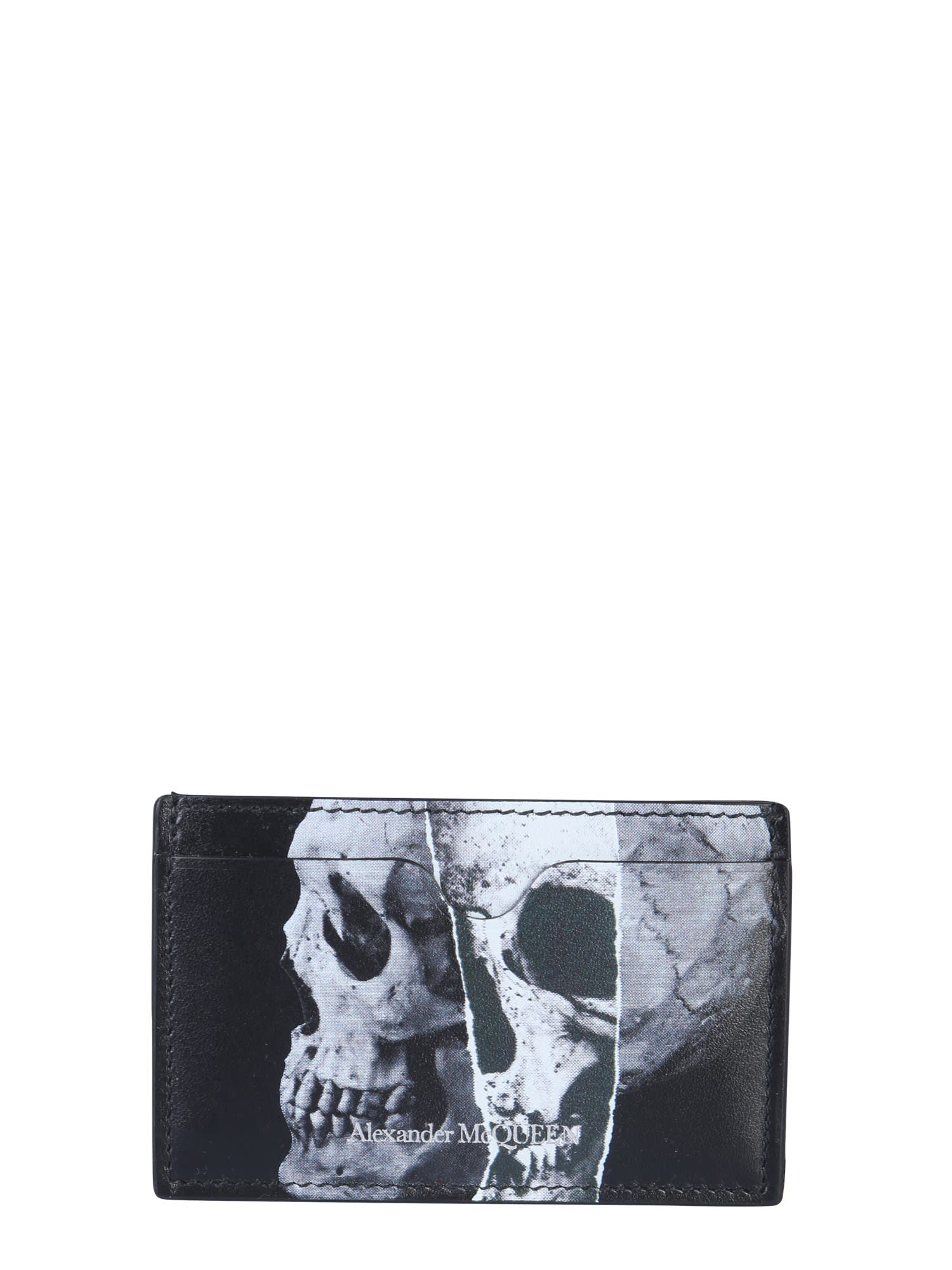 alexander mcqueen skull card holder