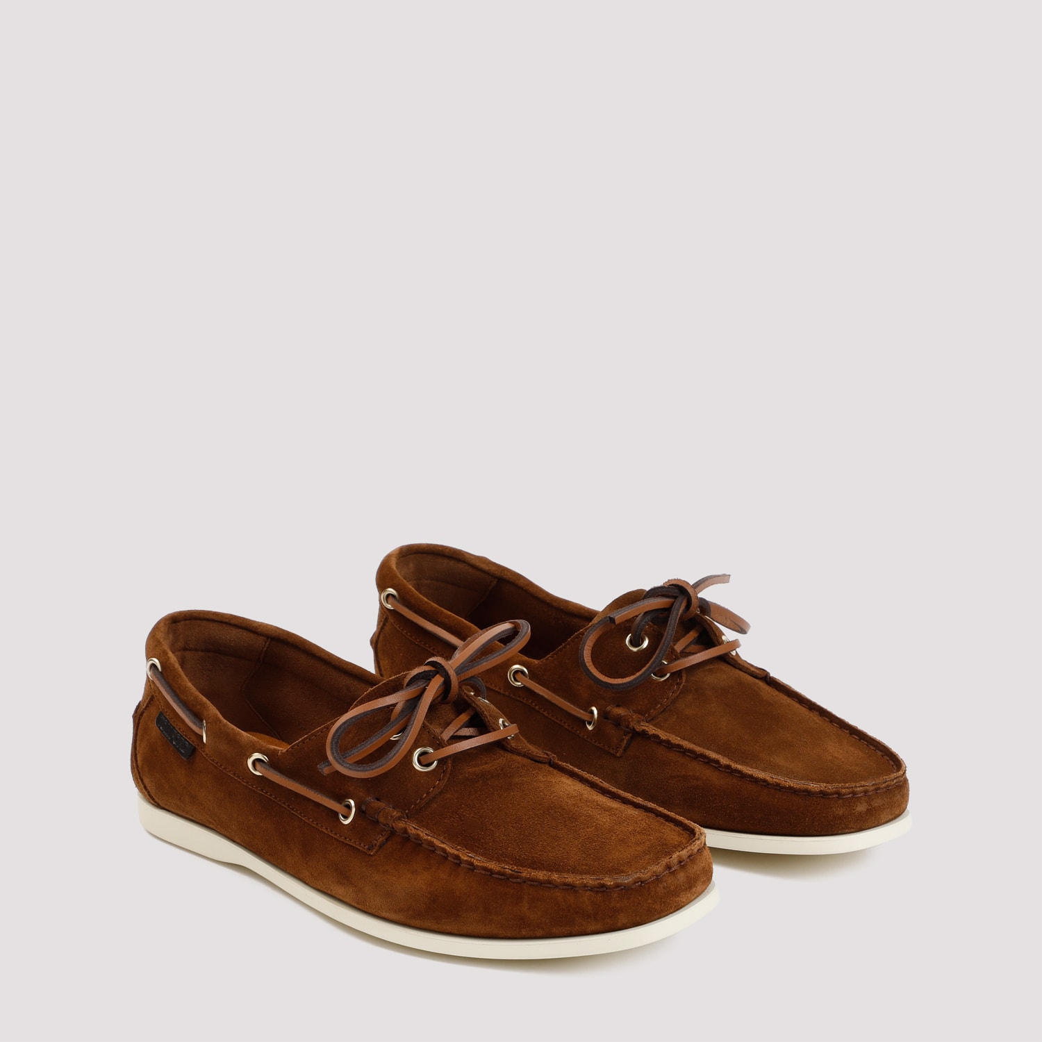 Shop Tom Ford Robin Suede Loafers In Tobacco + Cream