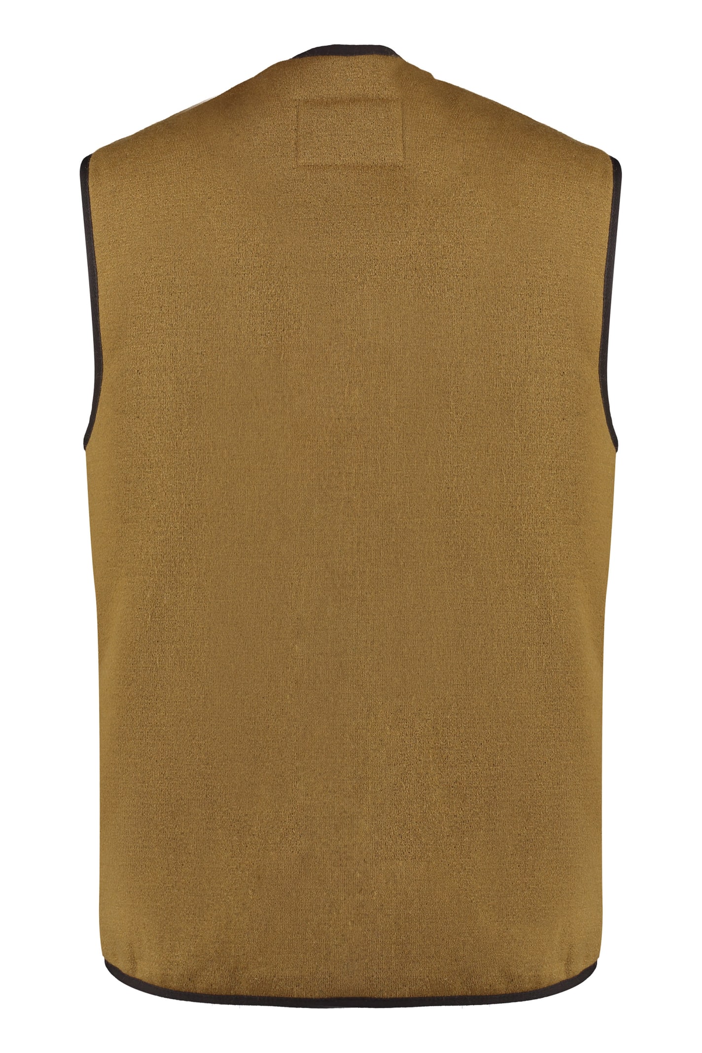 Shop Barbour Reversible Fleece Vest In Camel