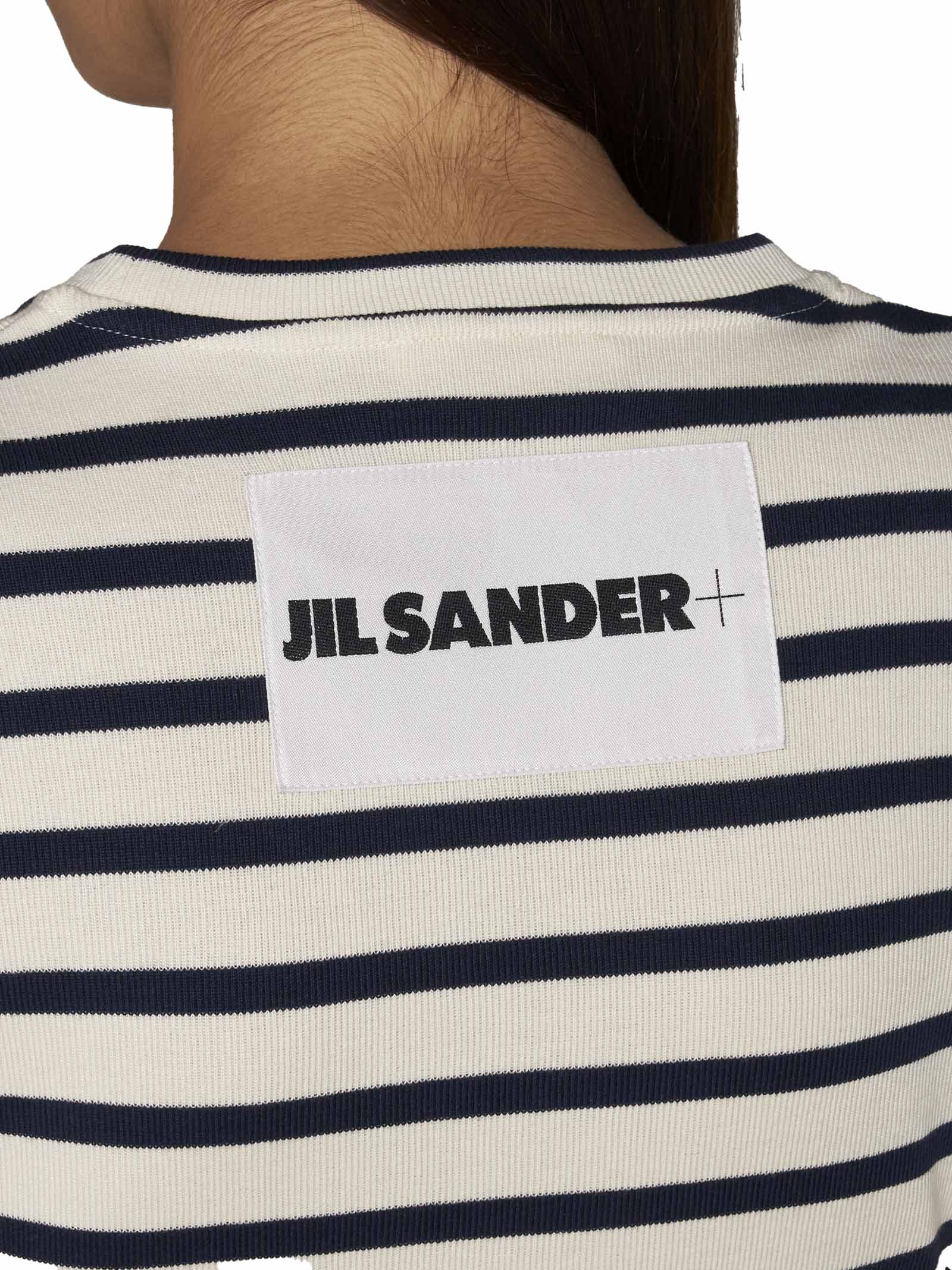 Shop Jil Sander T-shirt In Mariniere