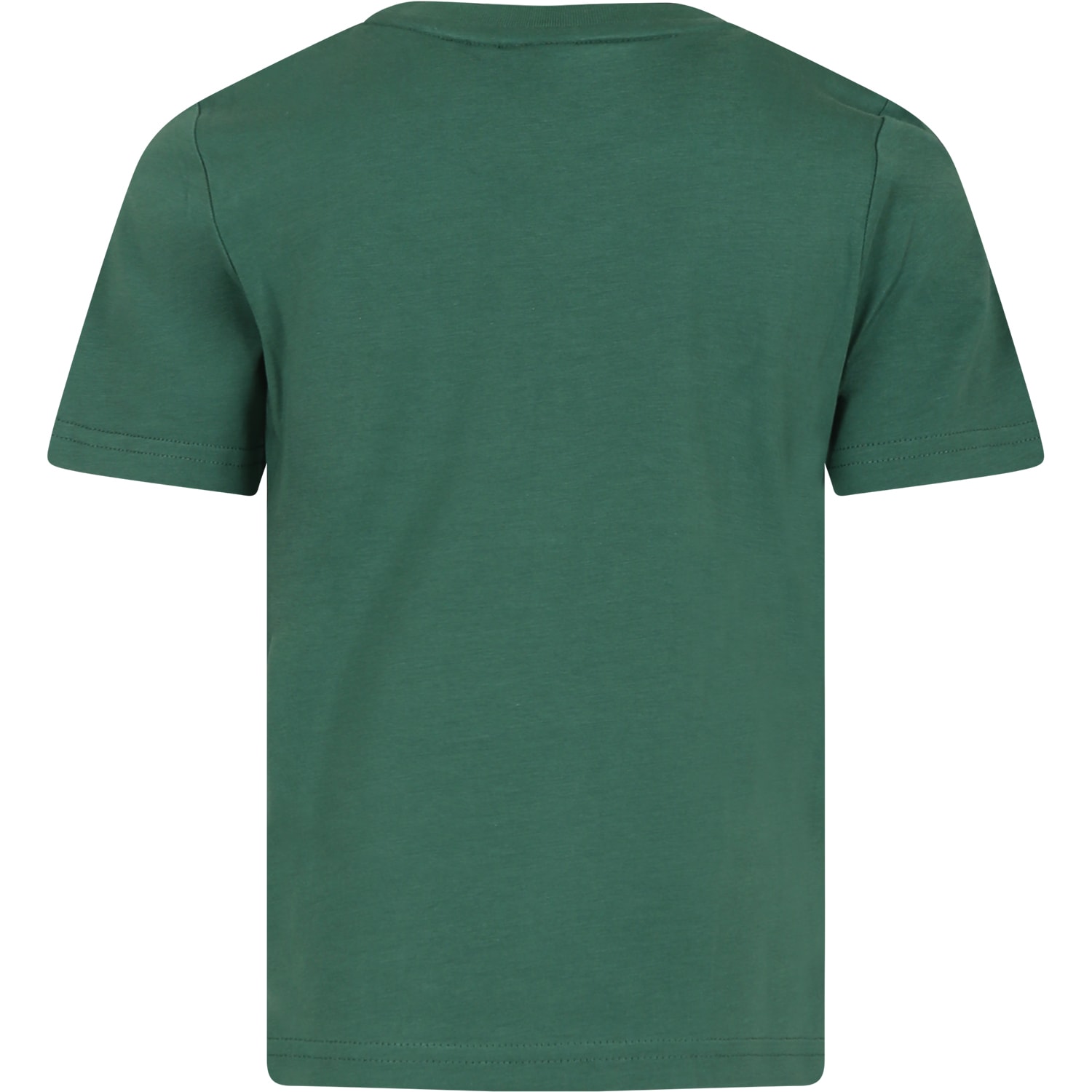 Shop Hugo Boss Green T-shirt For Boy With Logo