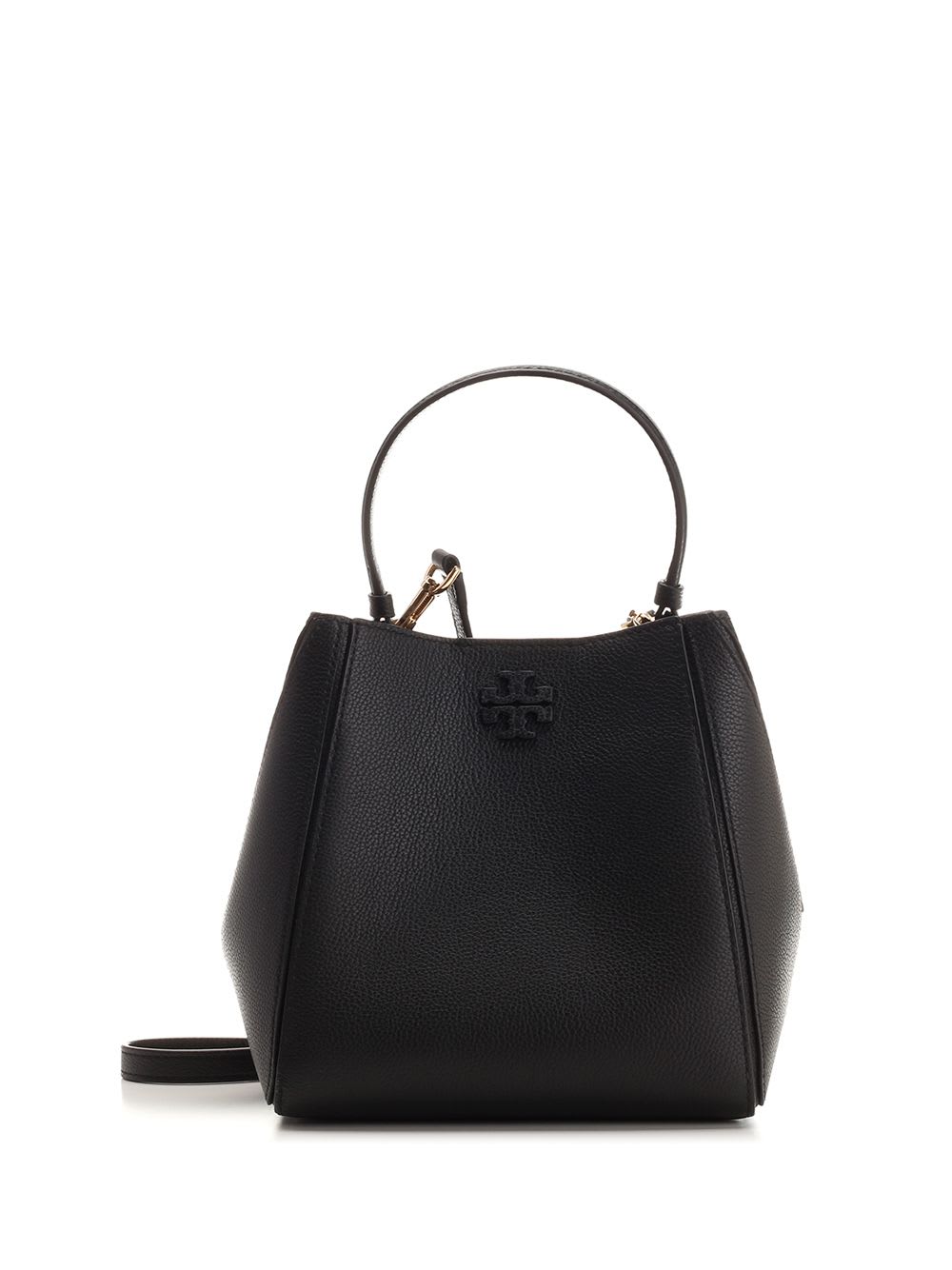 Shop Tory Burch Small Mcgraw Shoulder Bag In Black