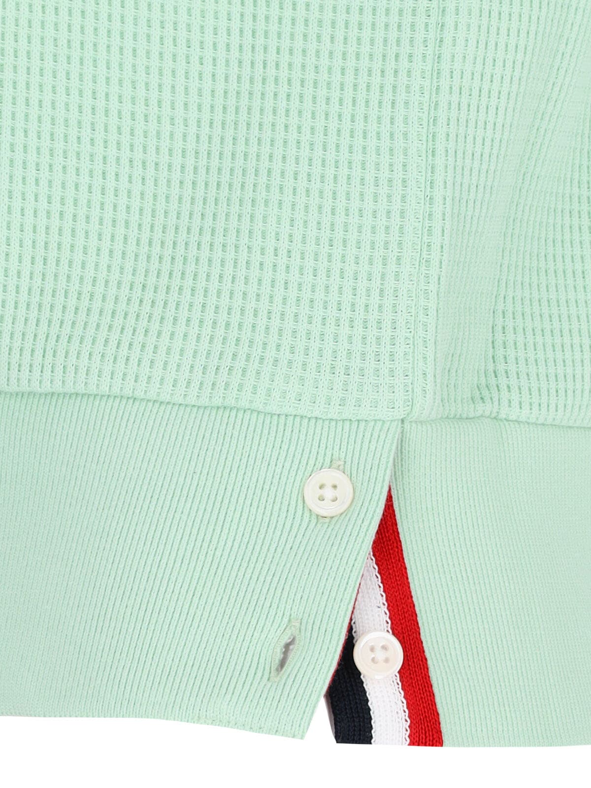 Thom Browne Woman Sweater Light Green Size 8 Cotton In Green