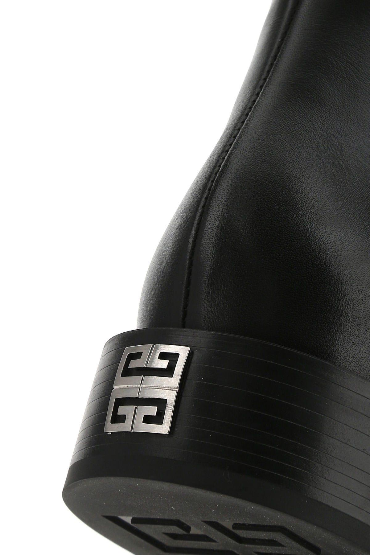 Shop Givenchy Black Leather Boots