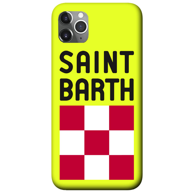Mc2 Saint Barth Fluo Yellow Chech Cover For Iphone 11 Pro