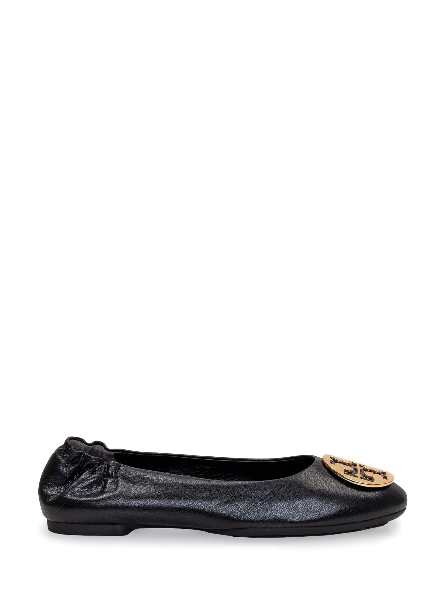 Shop Tory Burch Ballet With Logo In Black