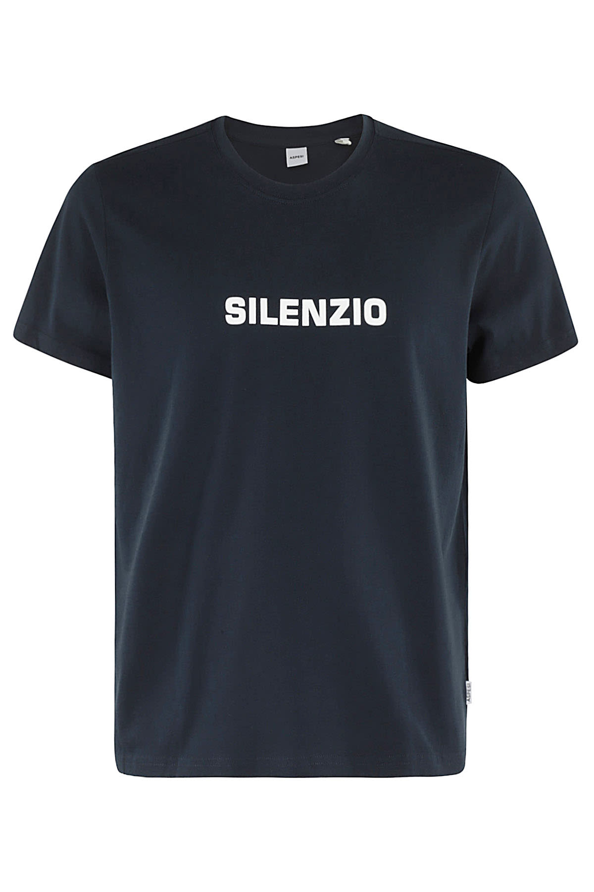 Shop Aspesi T-shirt Silenzio In Navy