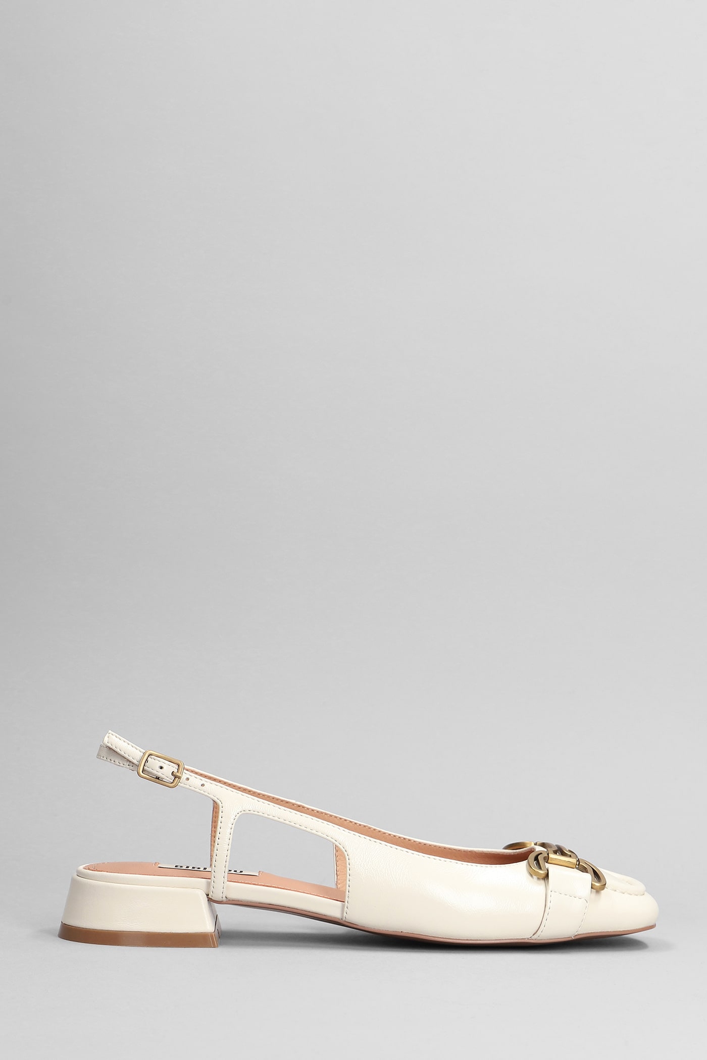 Renee 25 Pumps In White Leather