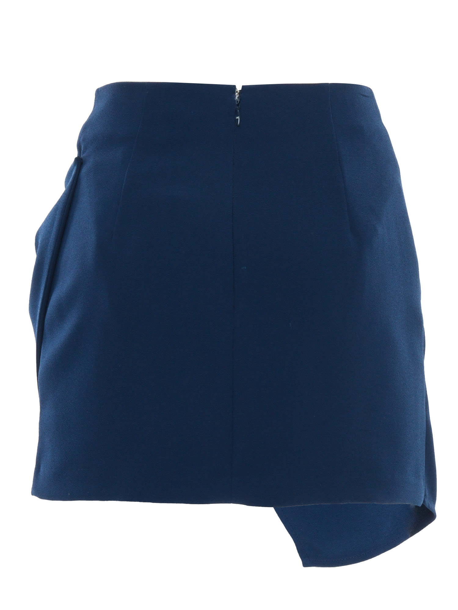 Elisabetta Franchi Mini Blue Skirt In Blue