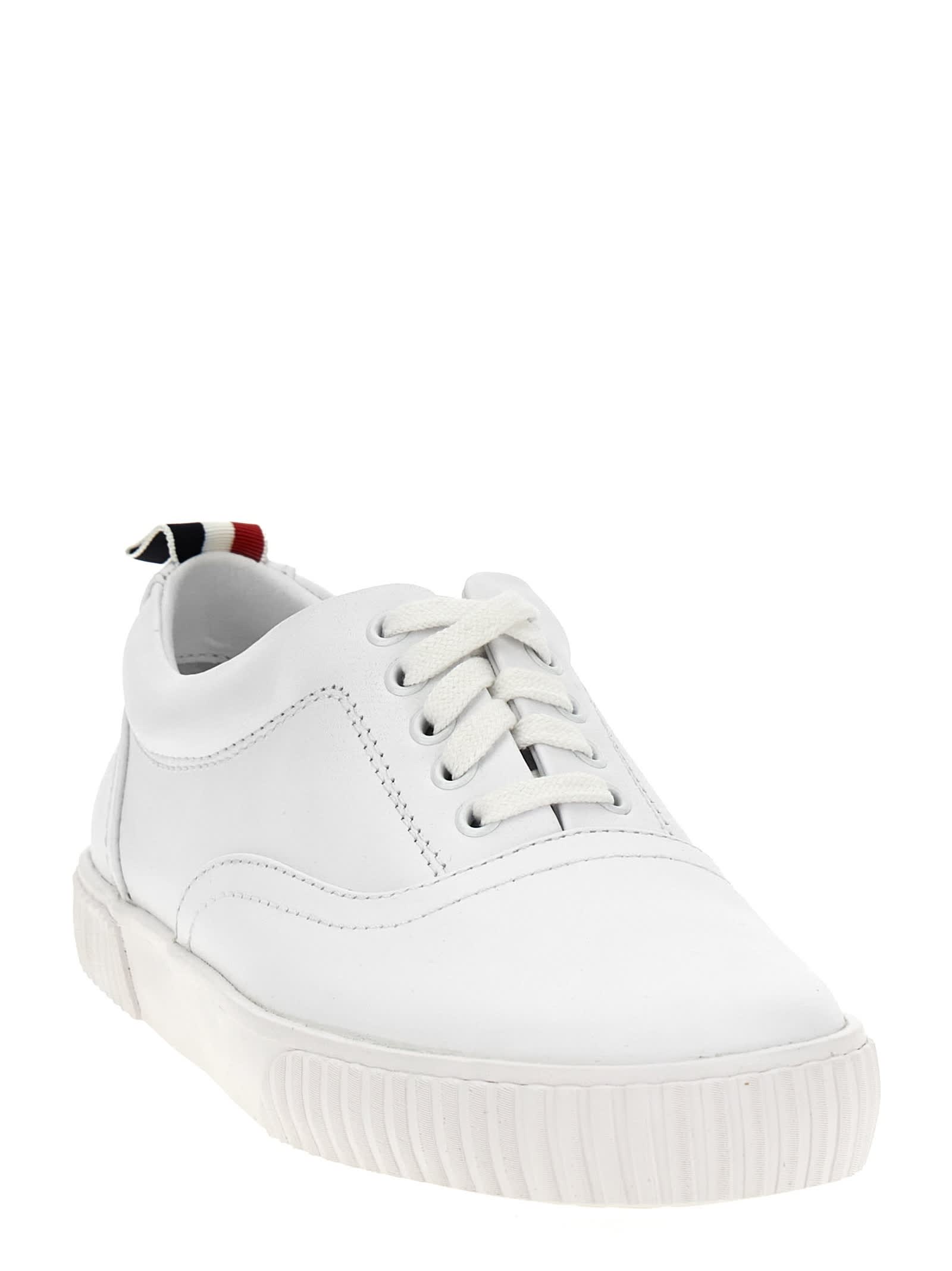 Thom Browne Heritage Low Top Sneaker In White