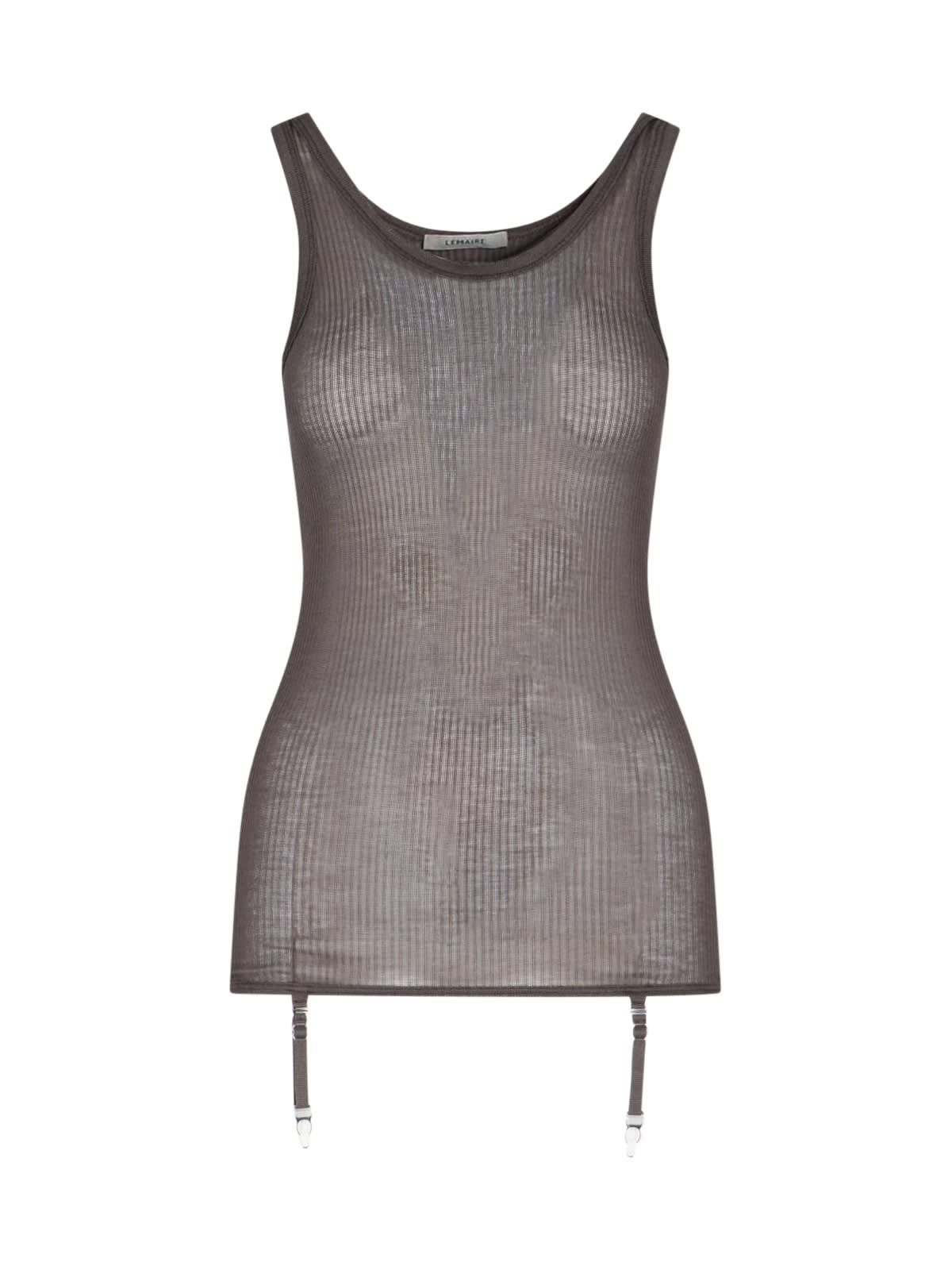 Lemaire Ribbed Tank Top With Garters