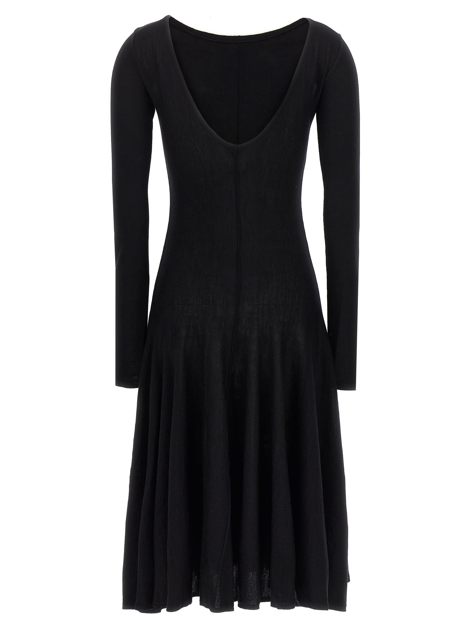 Shop Khaite Dani Dress In Black