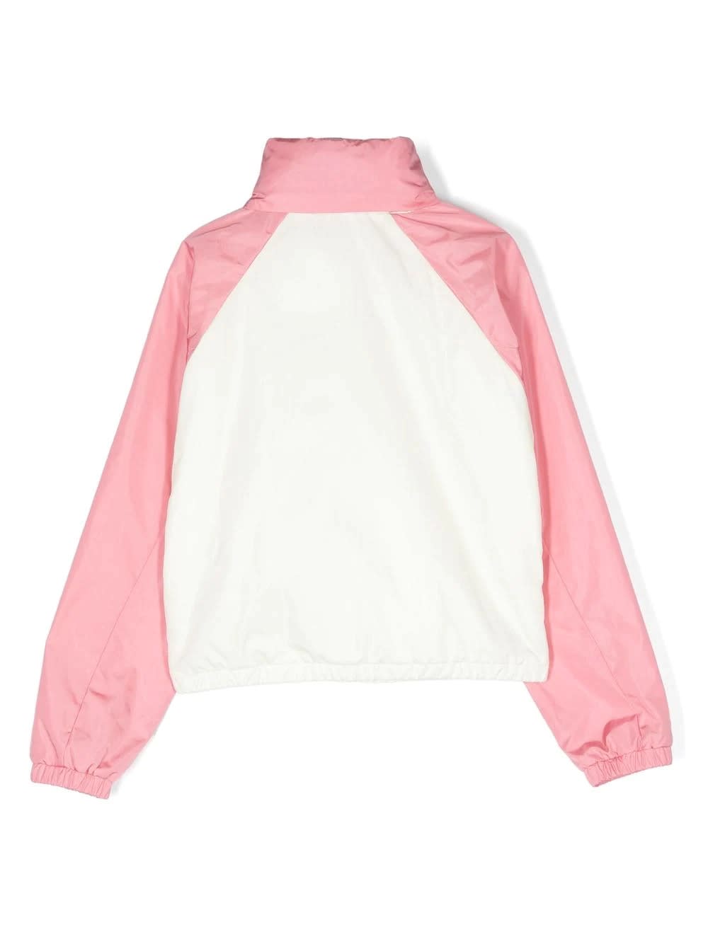 Shop Moncler Enabish Windbreaker In White And Pink