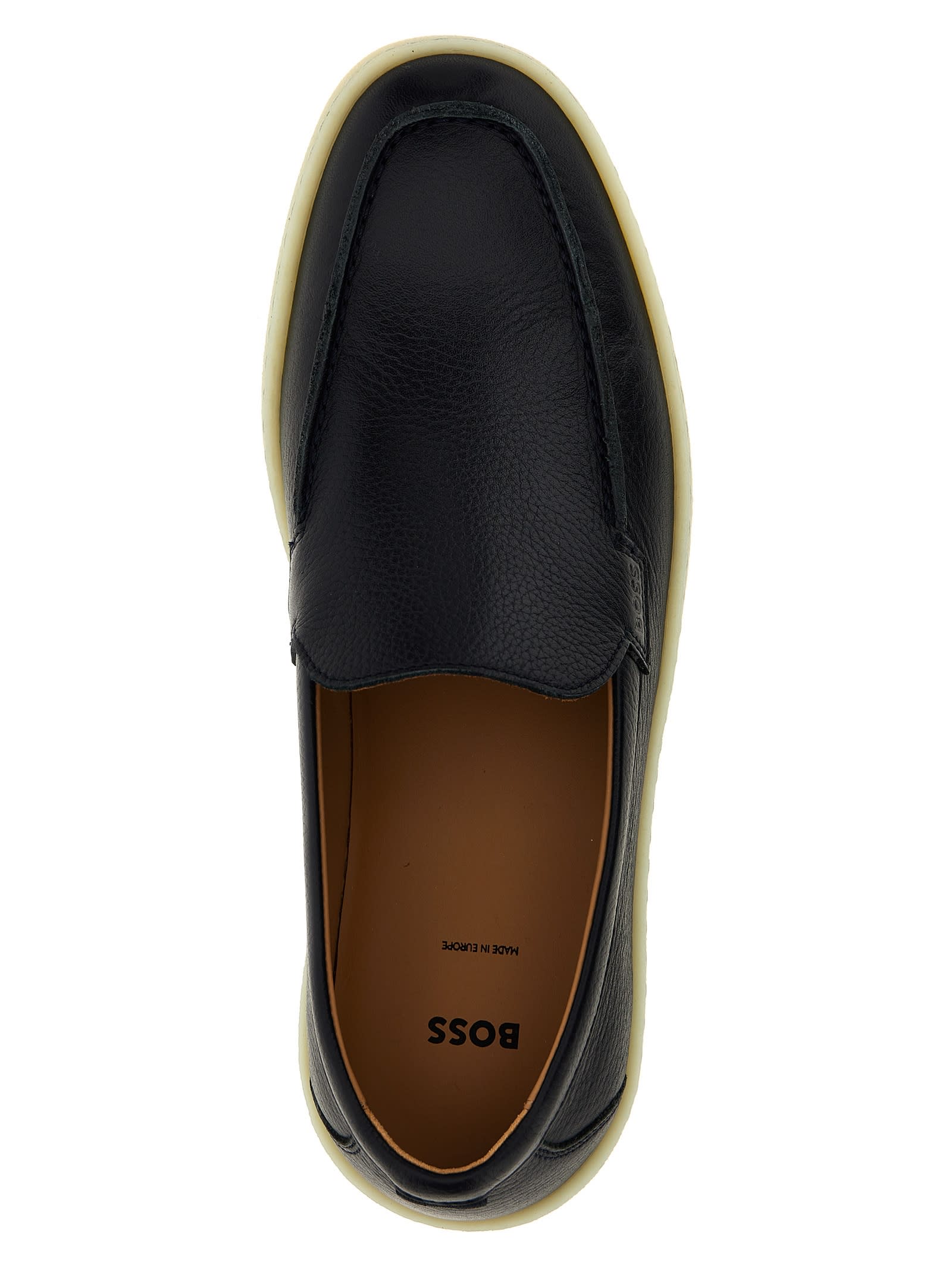 Shop Hugo Boss Clay Loafers In Blue