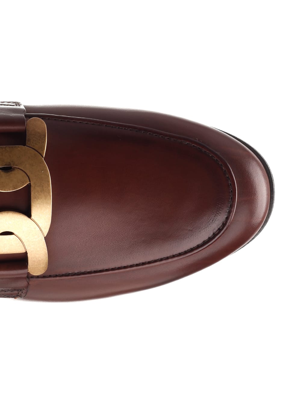 Shop Tod's 79a Catena Loafers In Teak