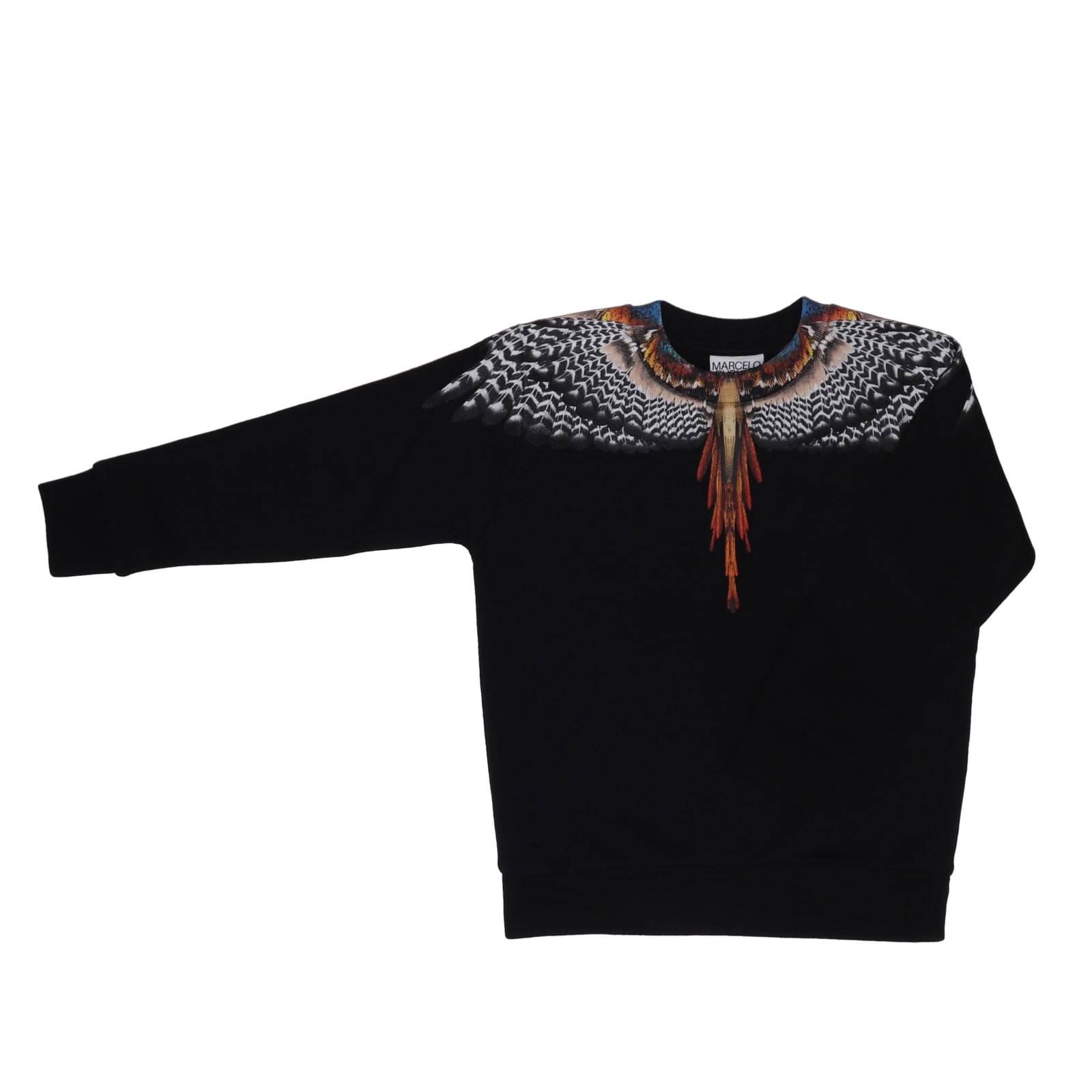 Marcelo Burlon Black Grizzly Wings Sweatshirt