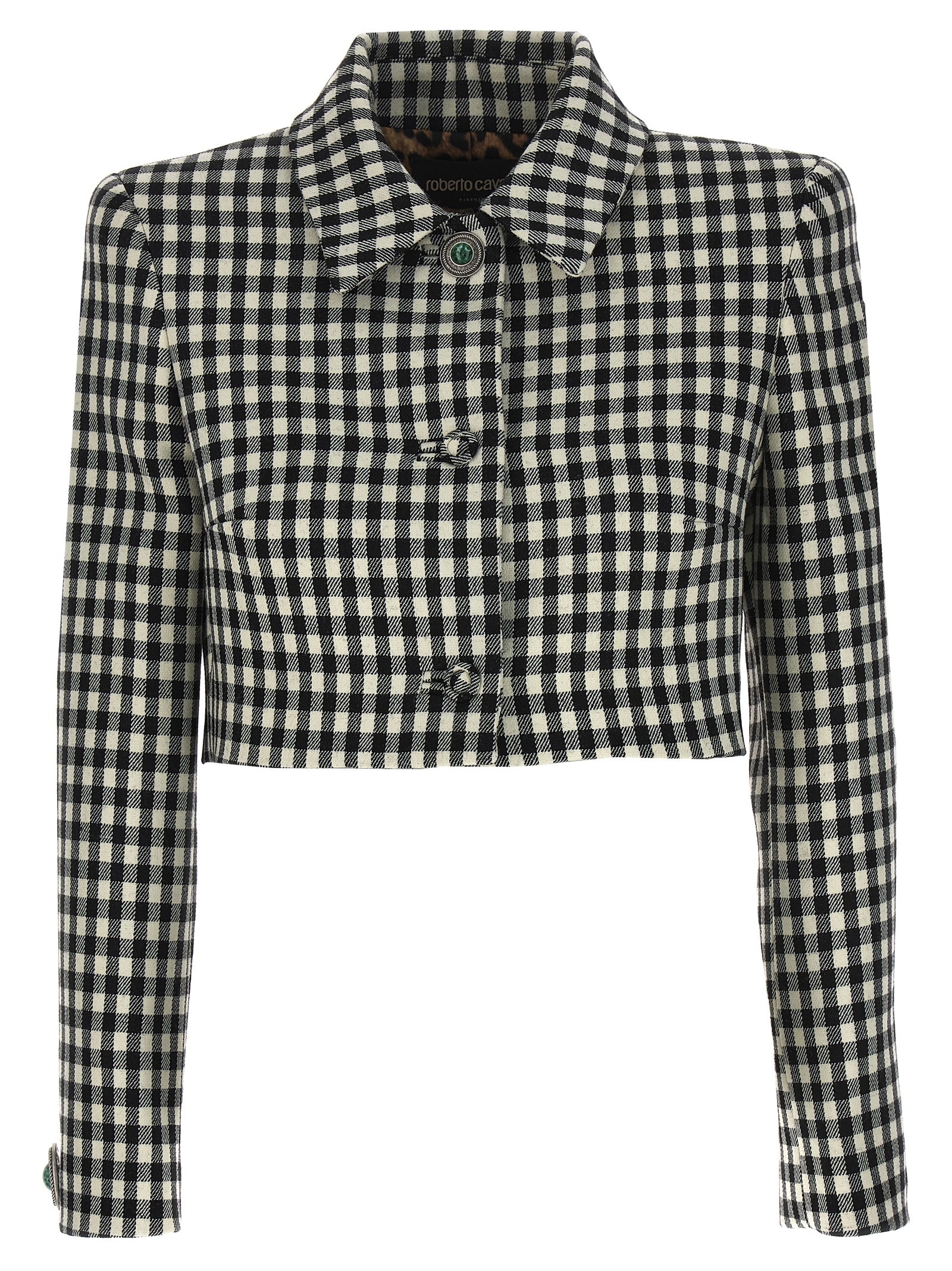 dressing gownRTO CAVALLI VICHY CROPPED JACKET