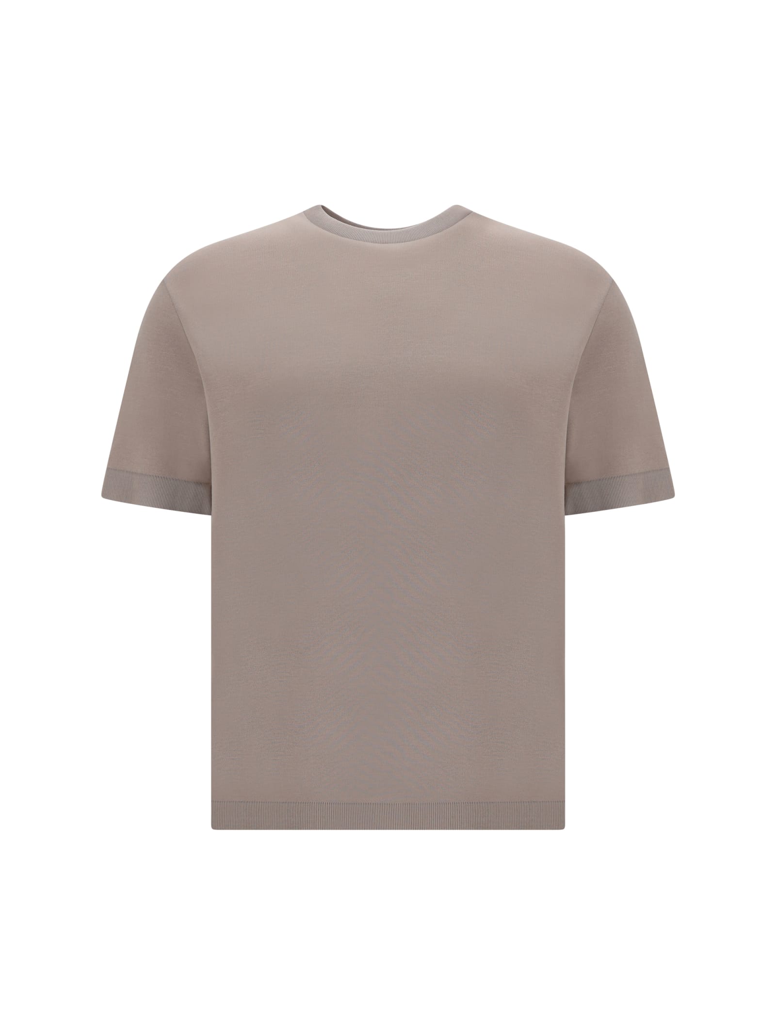 Shop Herno T-shirt In Dove Grey
