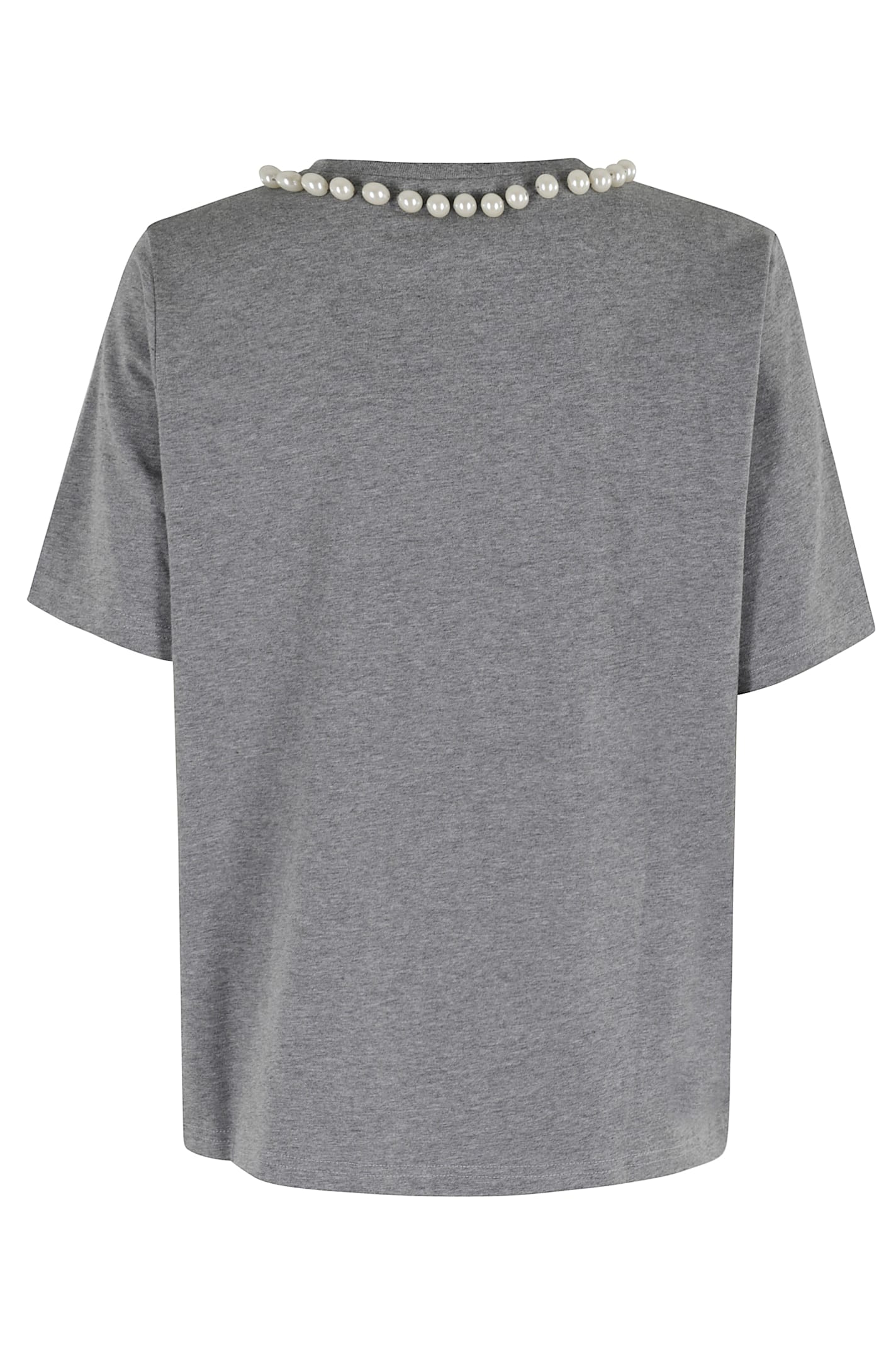 Essentiel Antwerp Isos Beads Print Tshirt In Gray