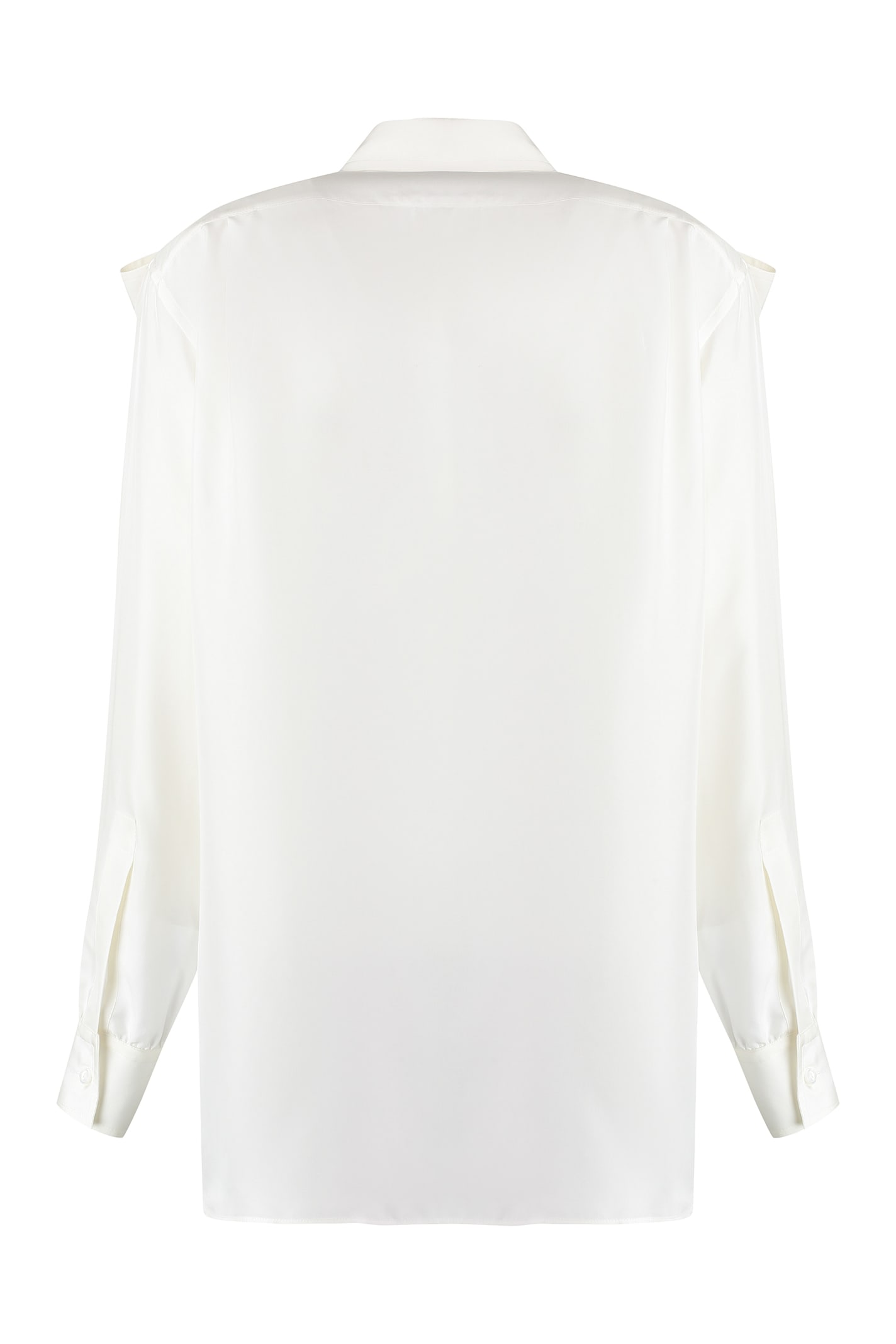 Burberry Silk Shirt In White