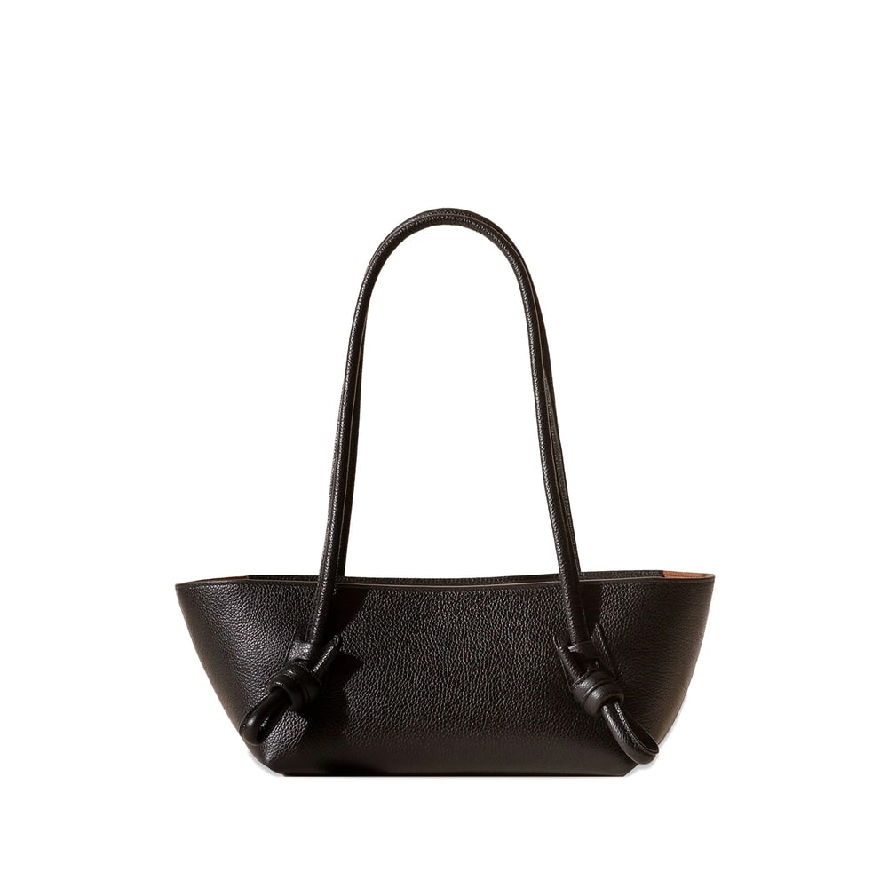 Hereu Rectangular Shoulder Bag Double Handles In Black