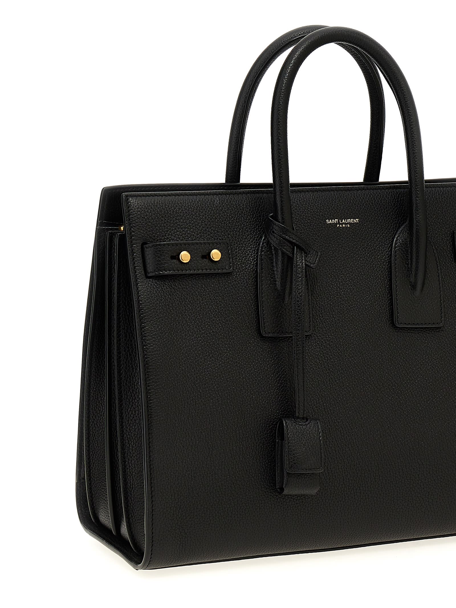 Saint Laurent Sac De Jour Small Handbag In Black