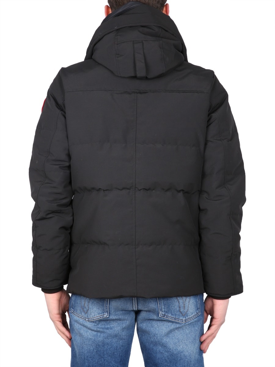 Shop Canada Goose Wyndham Hooded Parka In Black