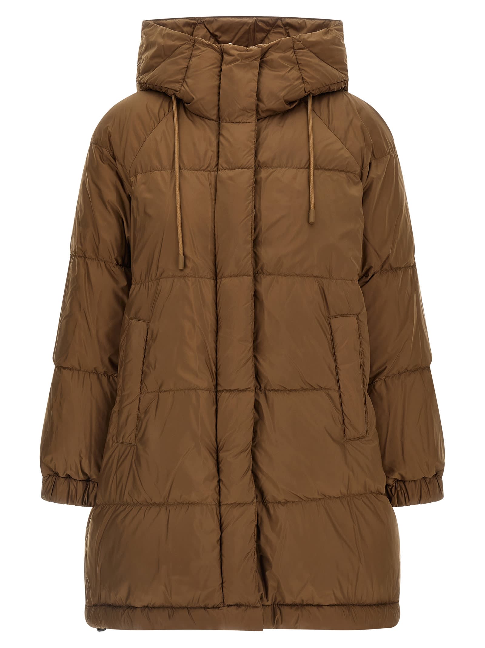 Weekend Max Mara Anfora Reversible Parka In Animal Print