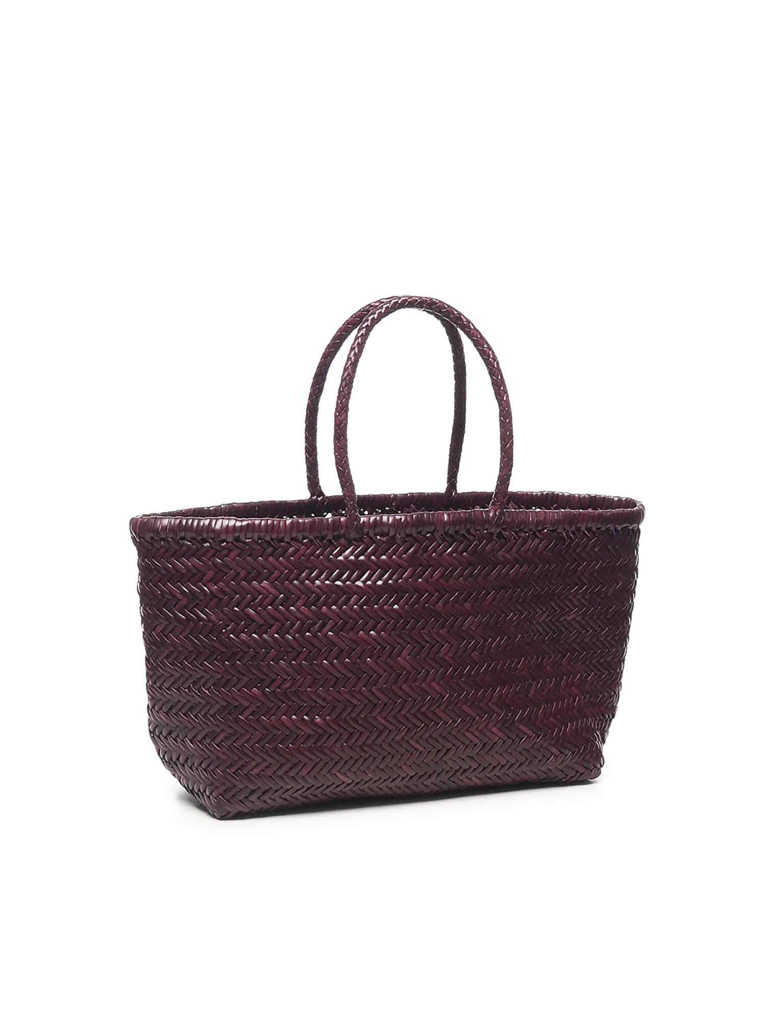 Dragon Diffusion Triple Jump Leather Tote Bag In Purple
