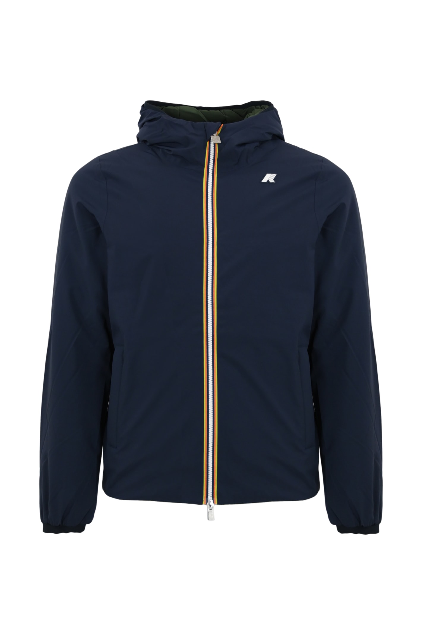 Shop K-way Jack St Warm Reversible Jacket In Navy