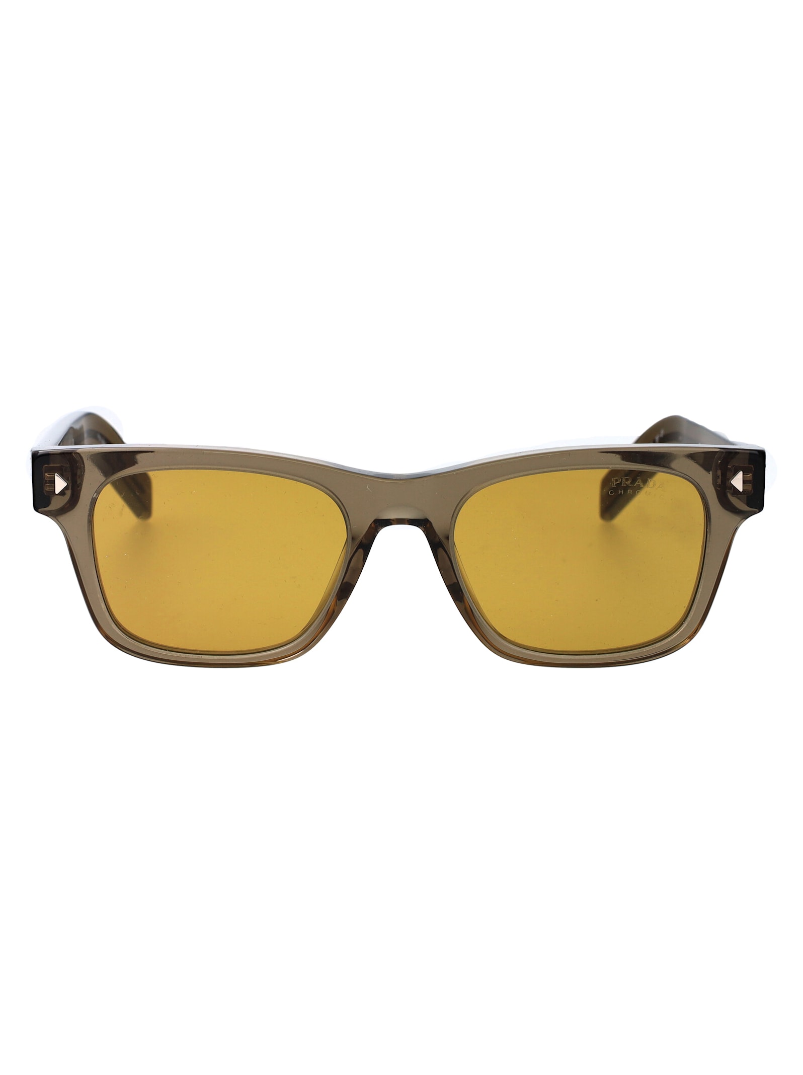 Shop Prada 0pr A17s Sunglasses In 18t60f Transparent Earth