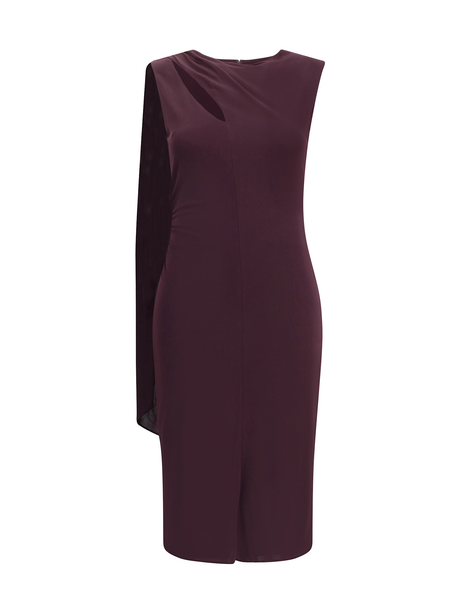 Jersey Midi Dress With Scarf