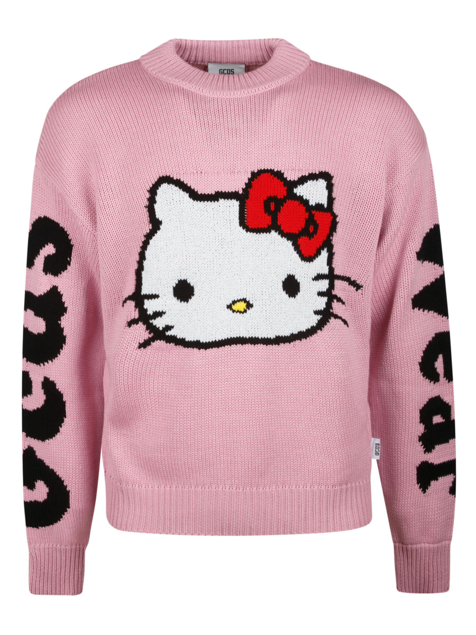 GCDS Logo Sleeve Hello Kitty Sweater