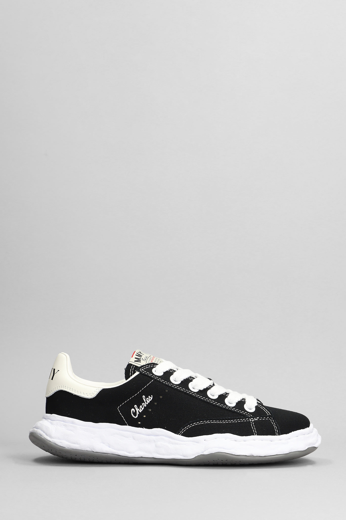 Mihara Yasuhiro Charles Sneakers In Black Cotton