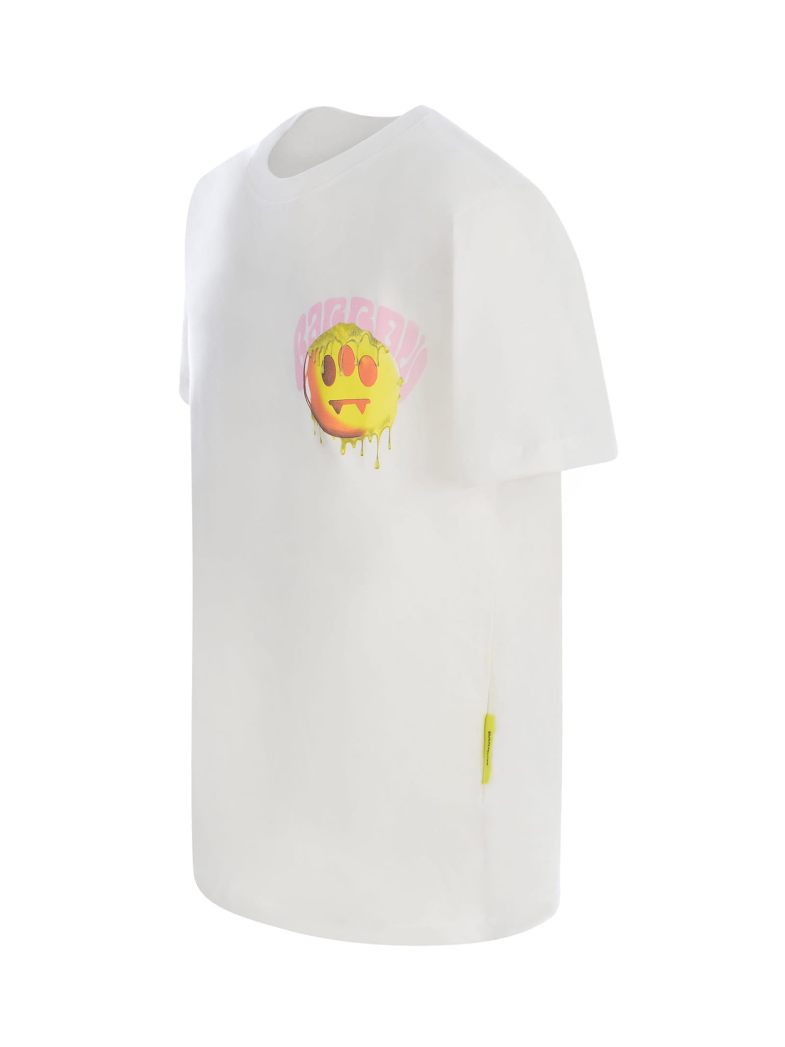 Shop Barrow T-shirt  Smile In Cotton In Bianco