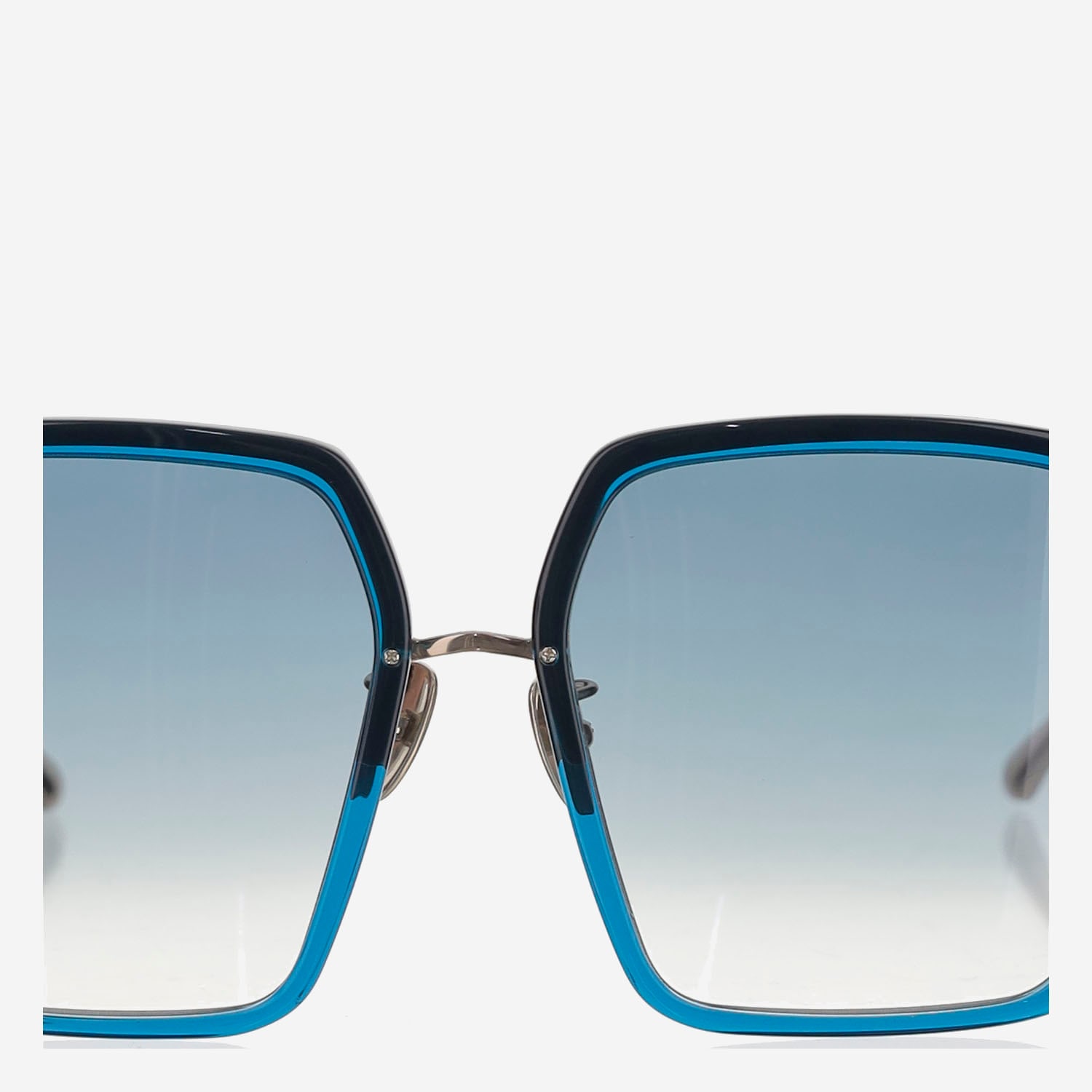 Linda Farrow Sunglasses In Clear Blue