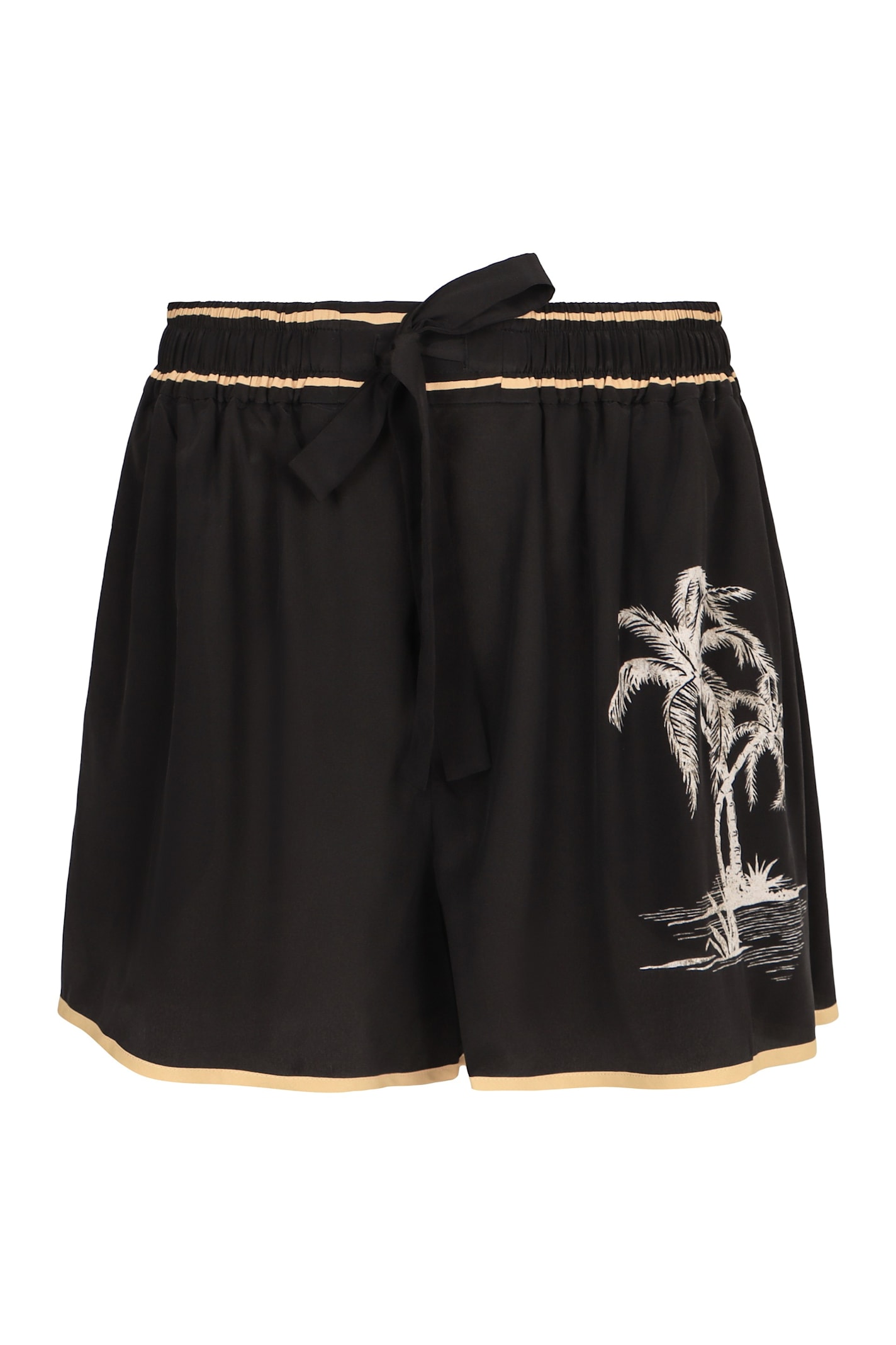 Zimmermann Silk Shorts In Black