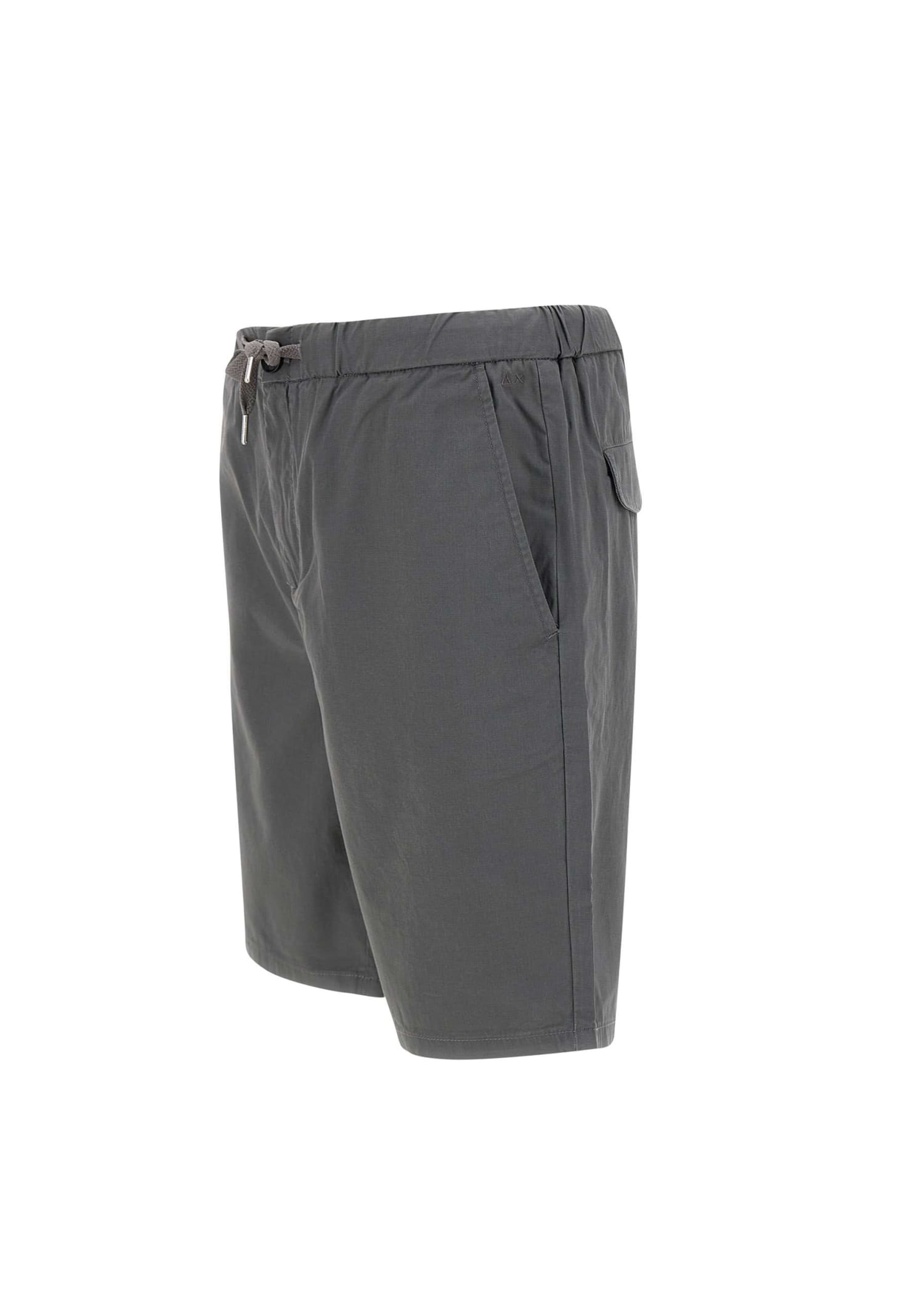 Shop Sun 68 Cotton Shorts  In Black