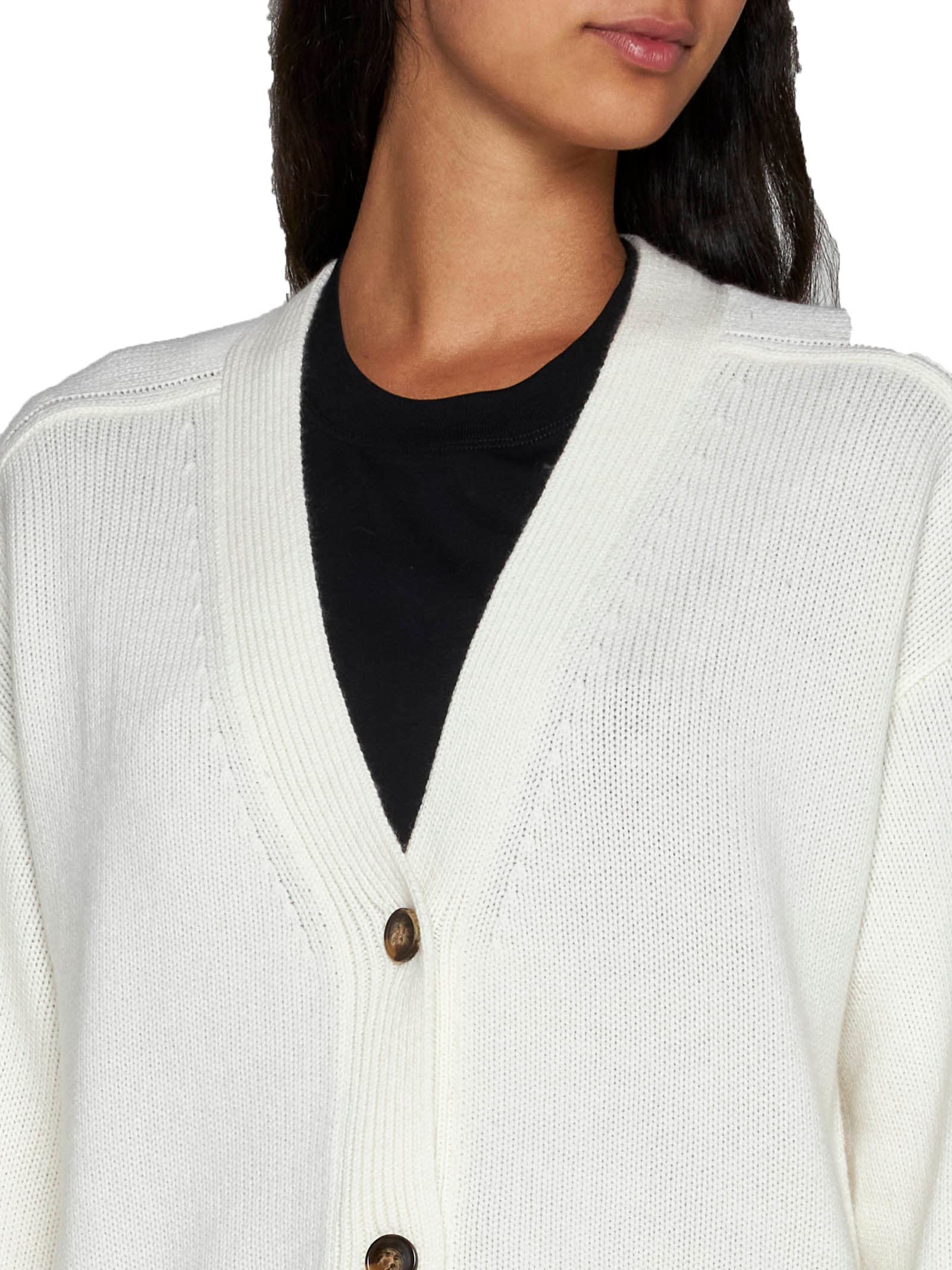 Shop Loulou Studio Cardigan In White