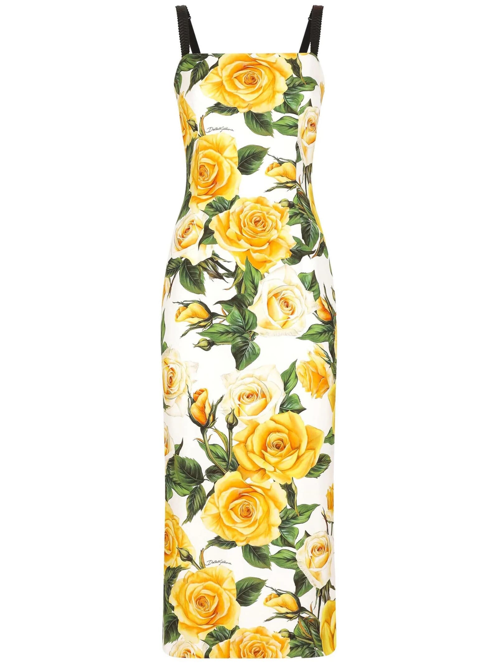 Dolce & Gabbana Abito St Rose In Yellow